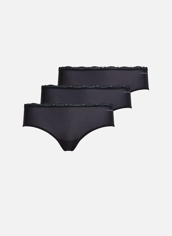 Lot de 3 culottes Micro Stretch Noir by CALVIN KLEIN CALVIN KLEIN Lot de 3 culottes Micro Stretch Noir