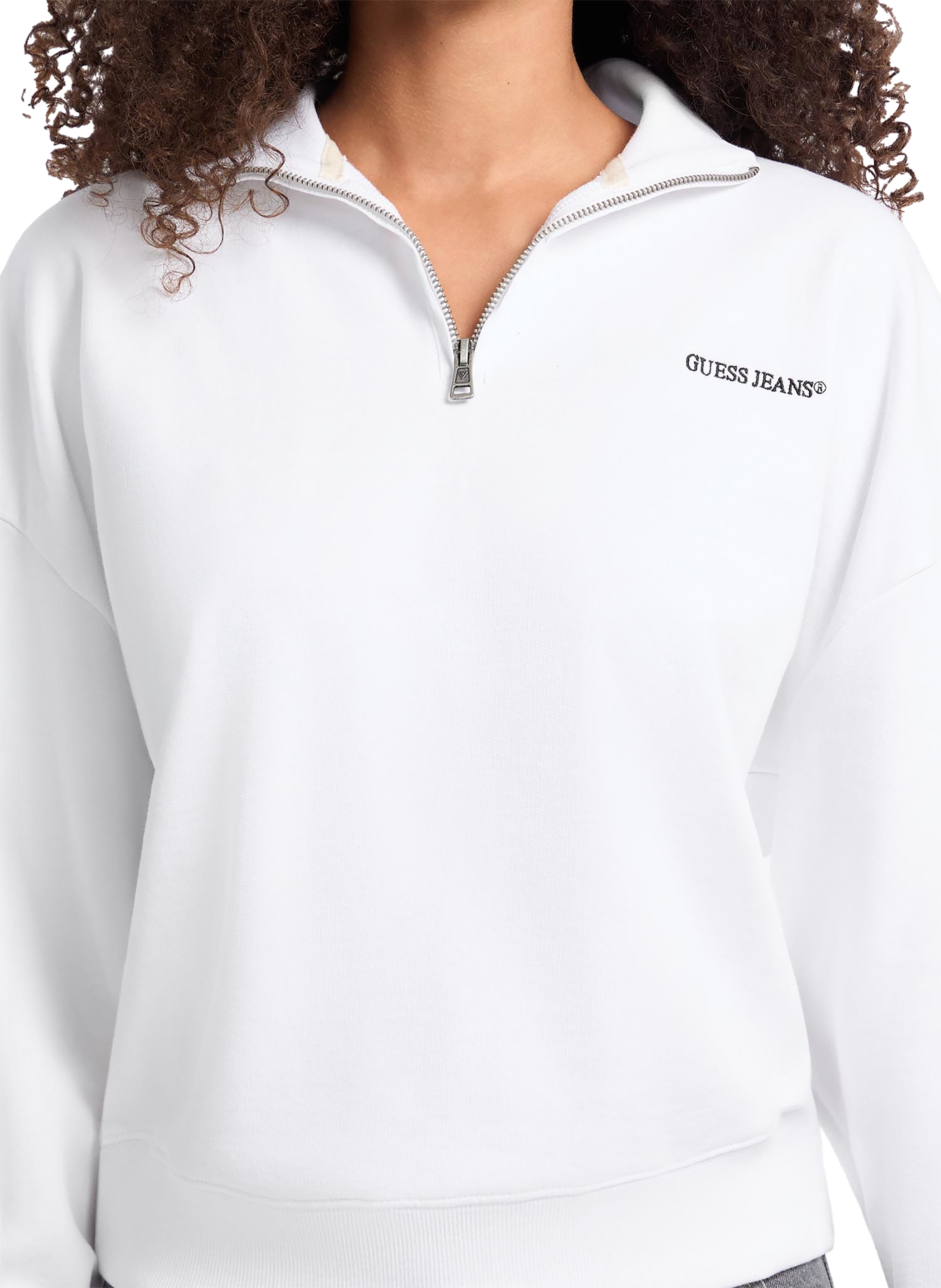 Pull en coton GUESS Blanc