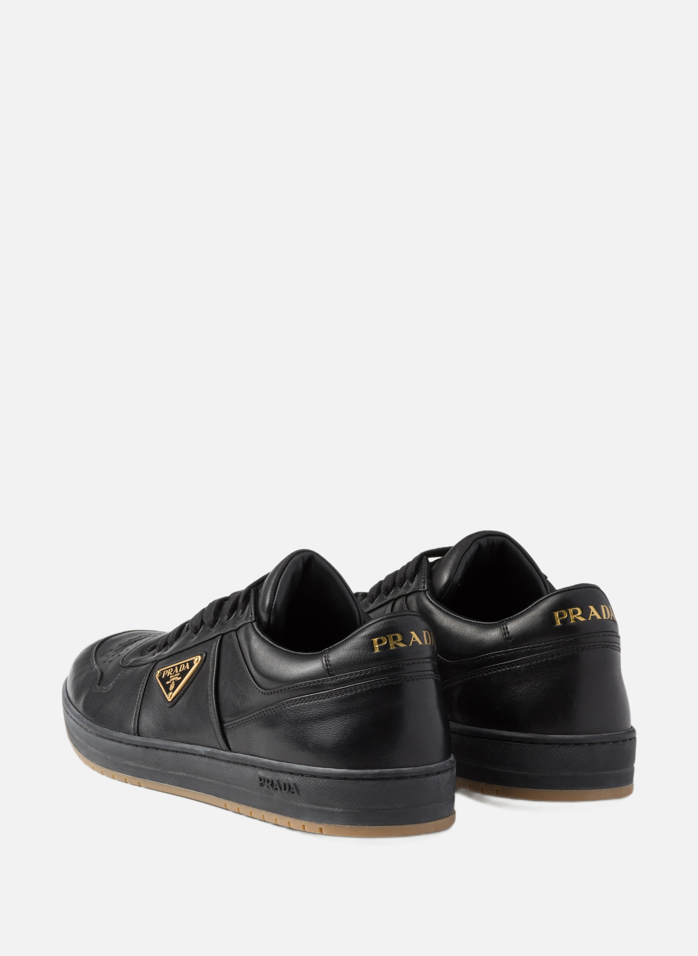 Sneakers downtown en cuir nappa PRADA Noir