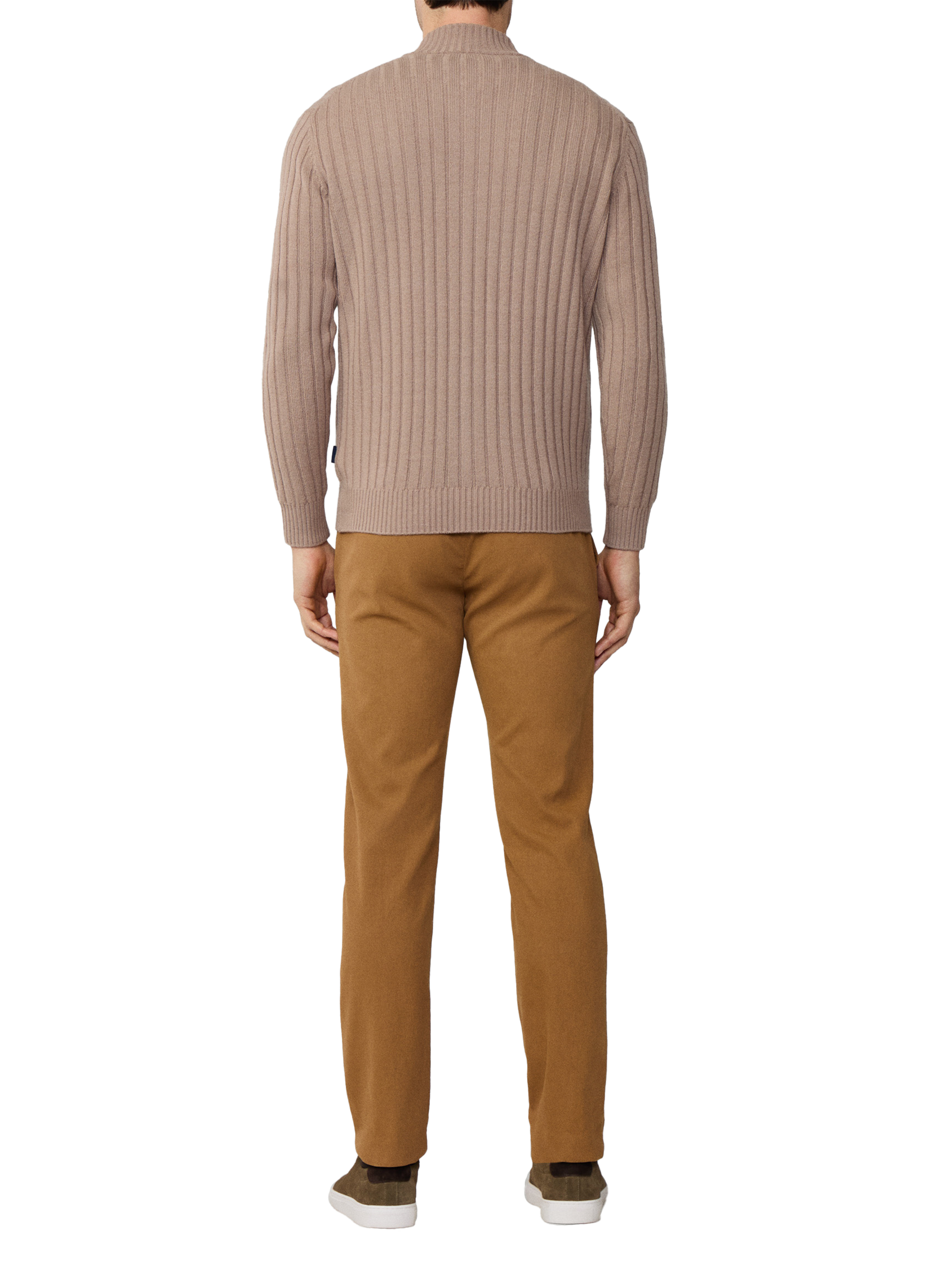 Wool and cashmere Cardigan FACONNABLE Khaki