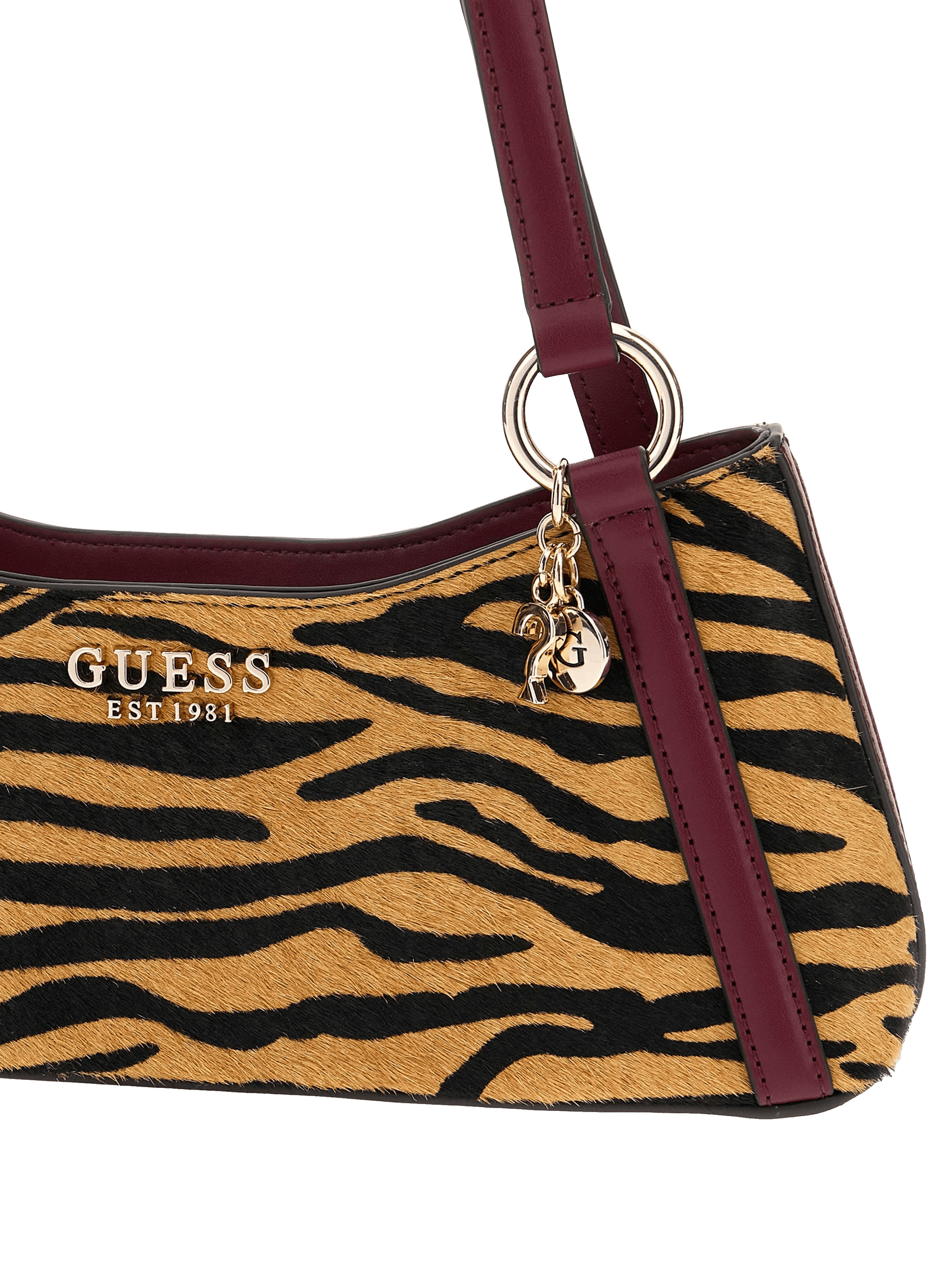 Domitilla leather handbag GUESS Multicolour