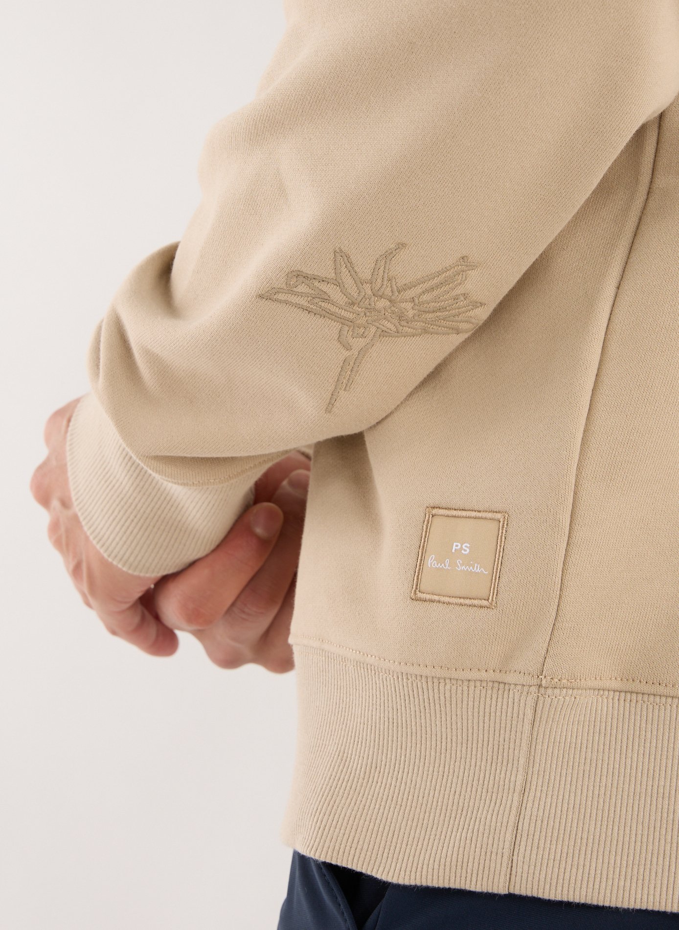Sweatshirt col zippé en coton PAUL SMITH Multicolore