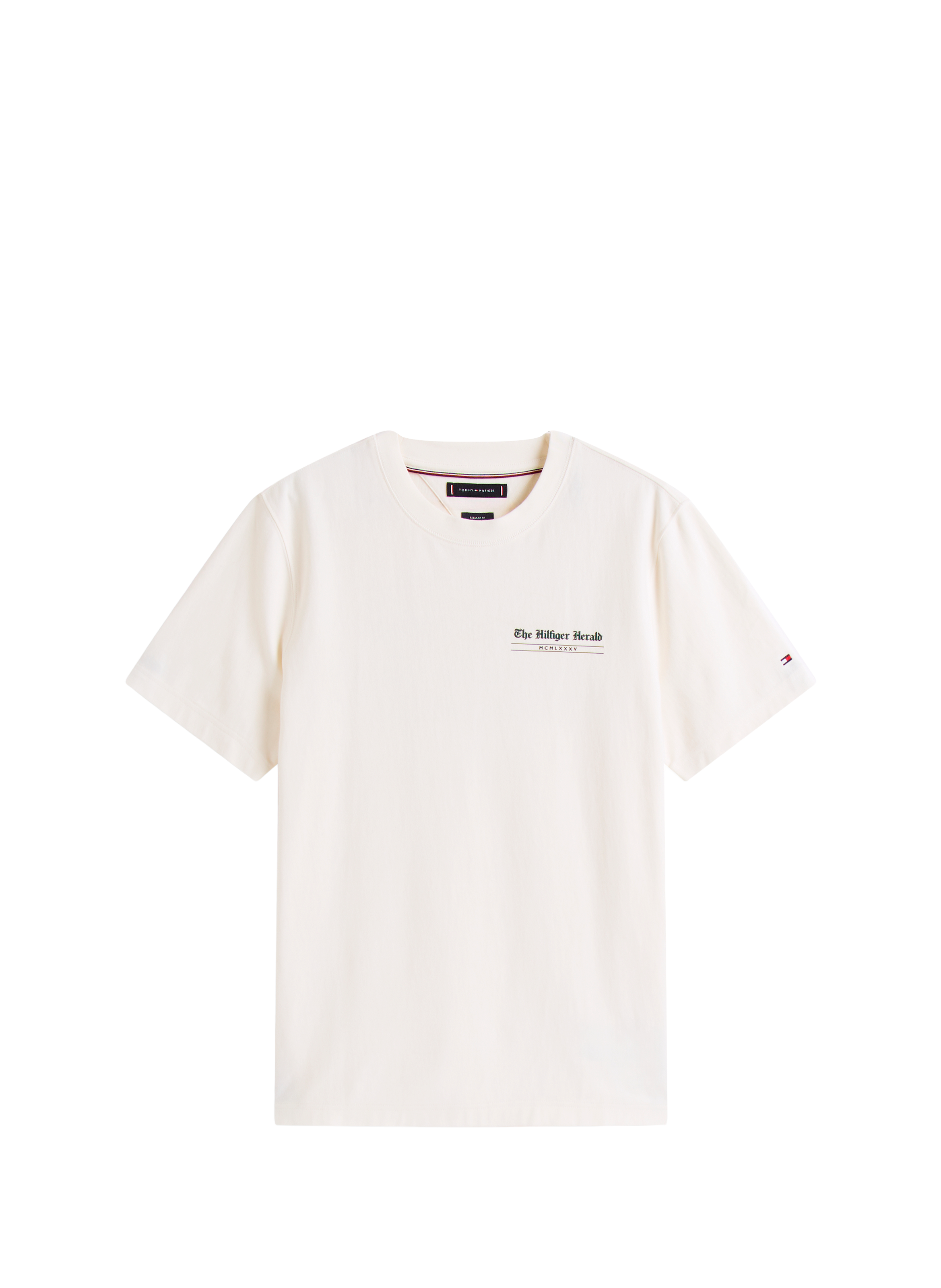 Jersey T-shirt with logo on the back TOMMY HILFIGER Beige