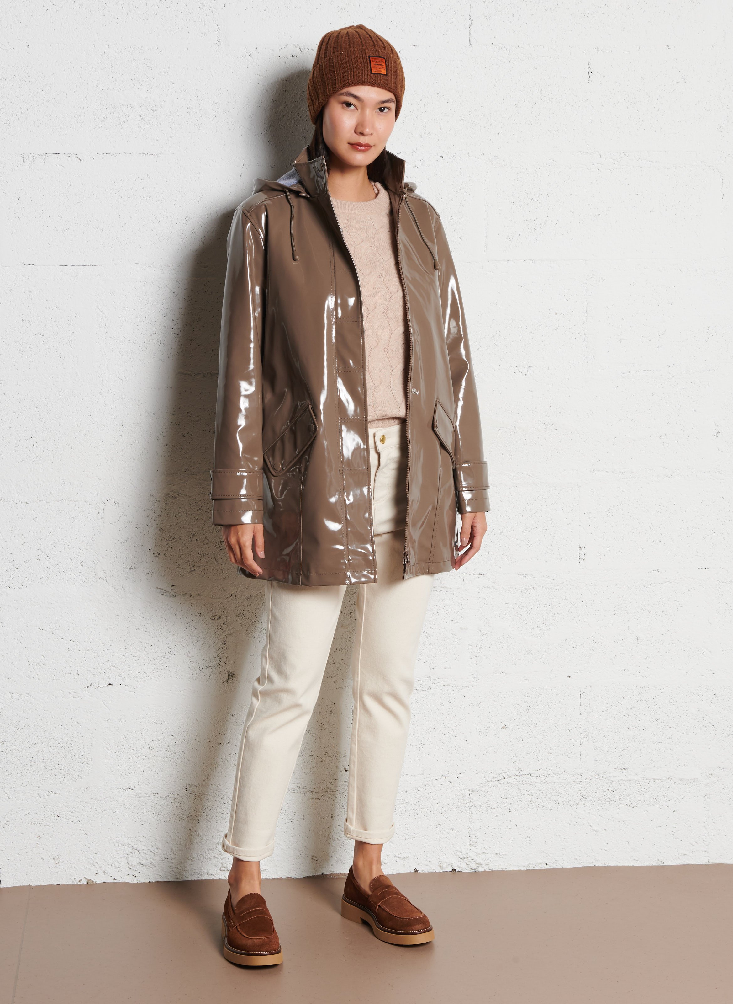 Pull tressé à boutons en laine mélangée deauville ARMOR-LUX Beige