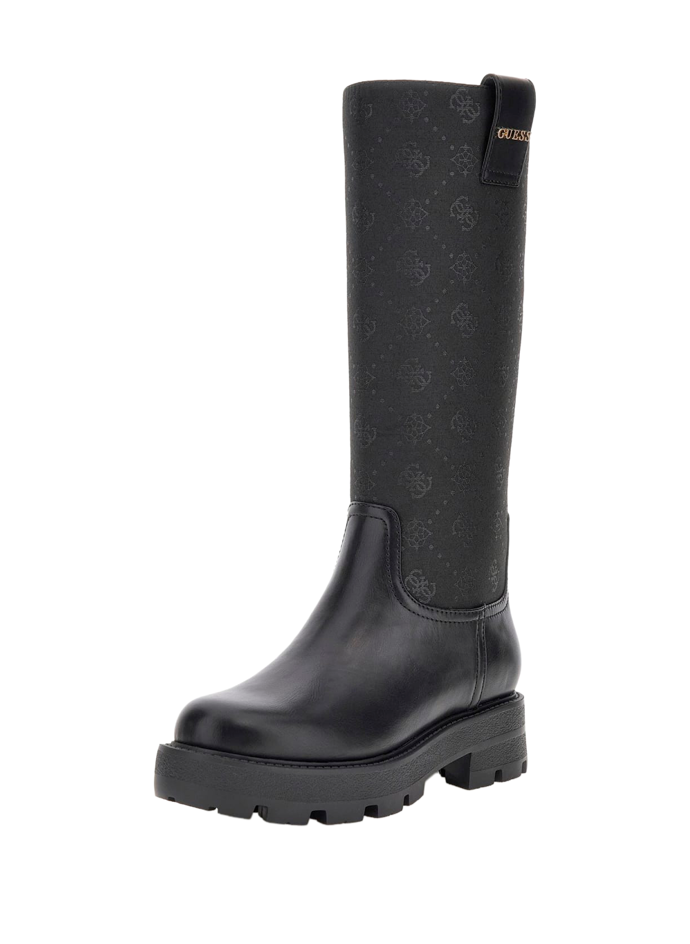 High boots with logo GUESS Black