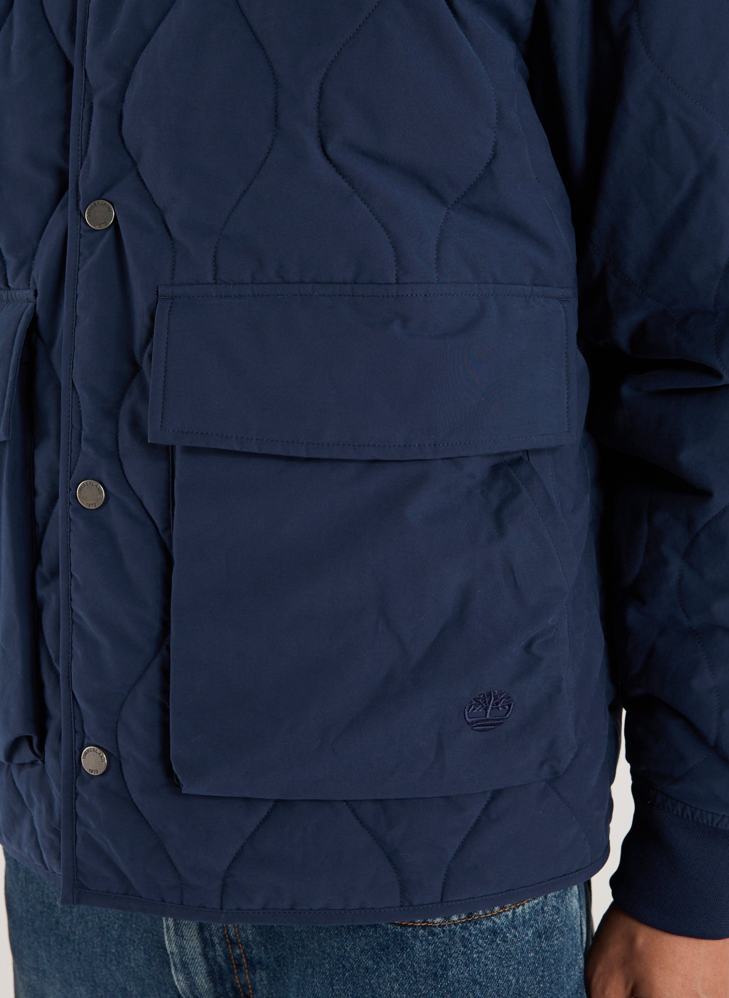 Straight jacket in blended cotton TIMBERLAND Blue