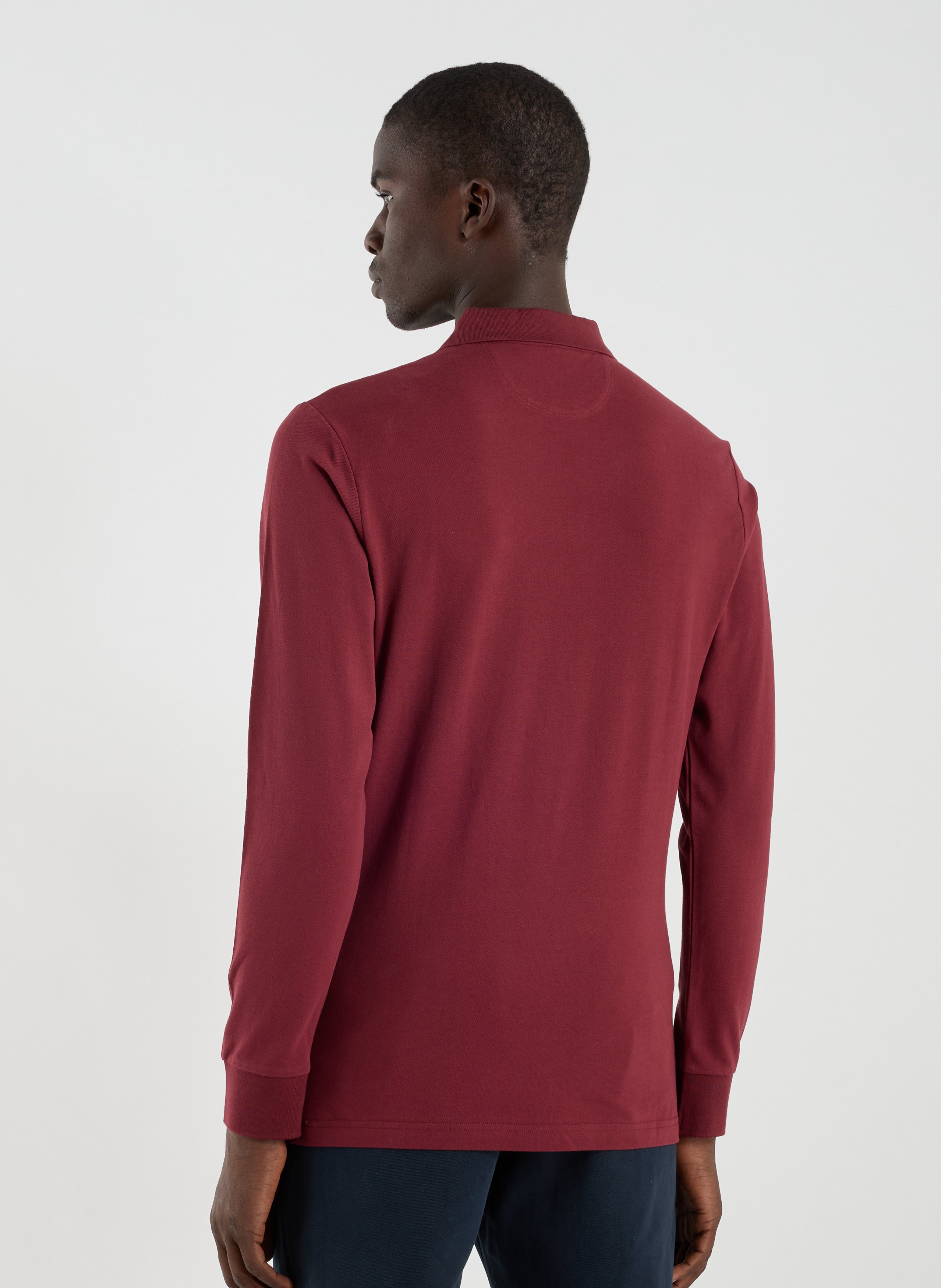 Long sleeve polo shirt HACKETT Red