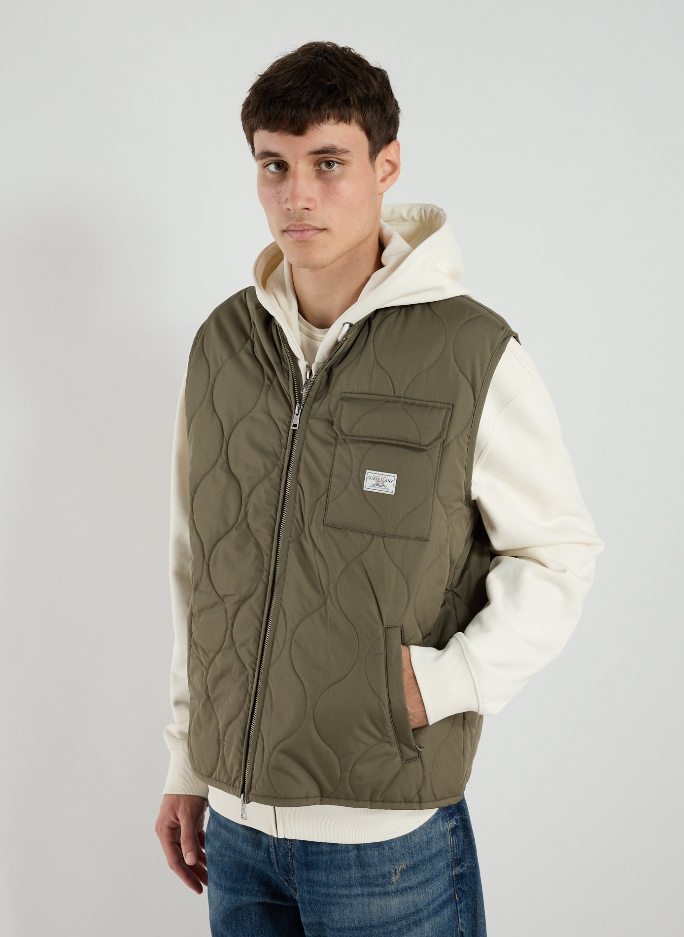 GUESS Veste matelassée sans manches  Vert