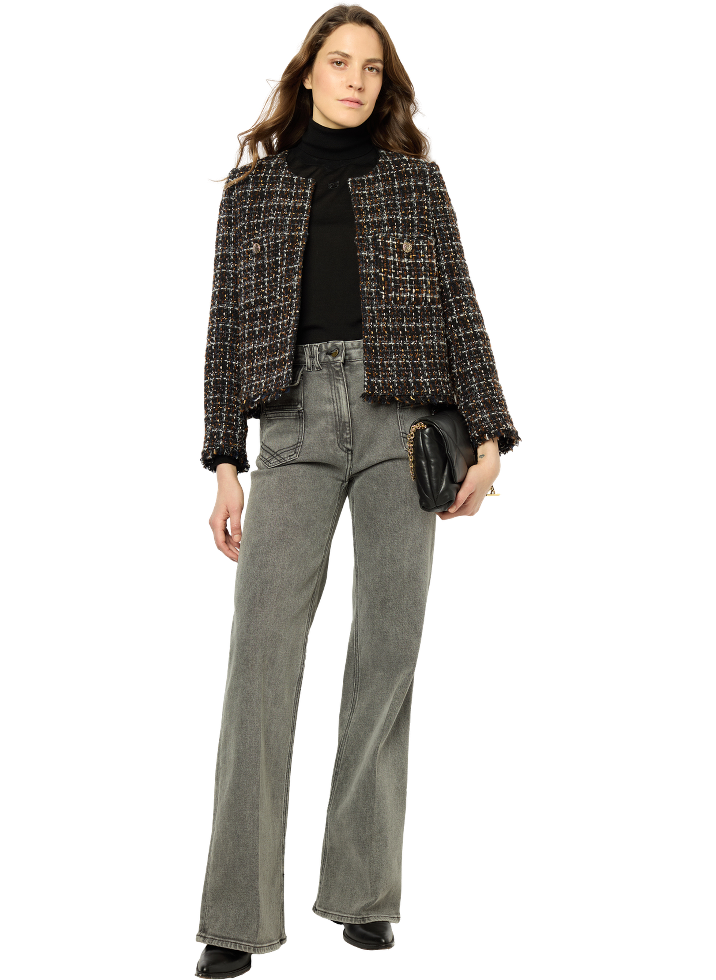 Veste en tweed multico - mathilda GERARD DAREL Noir