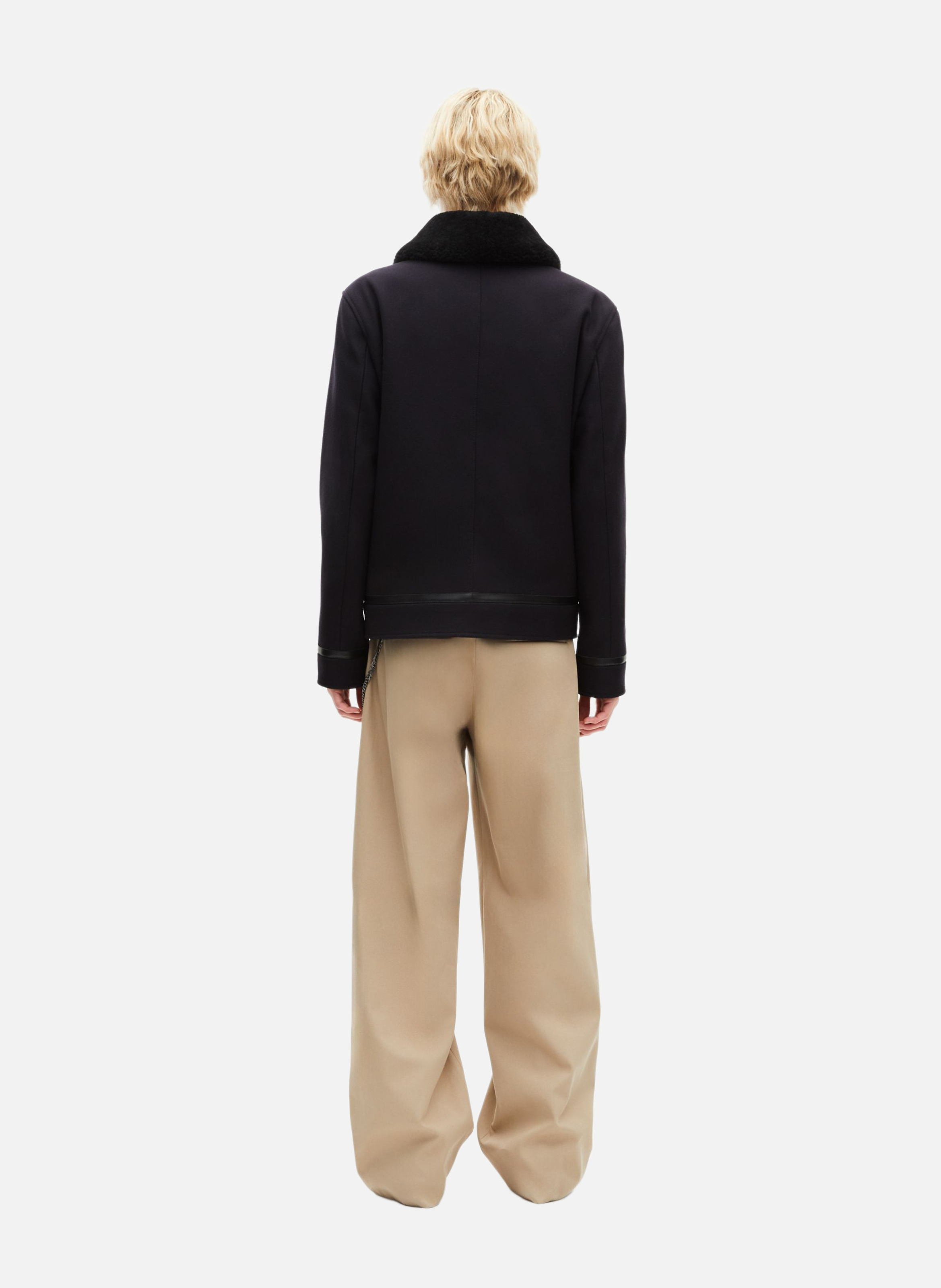 Blouson avec col sherpa THE KOOPLES Bleu