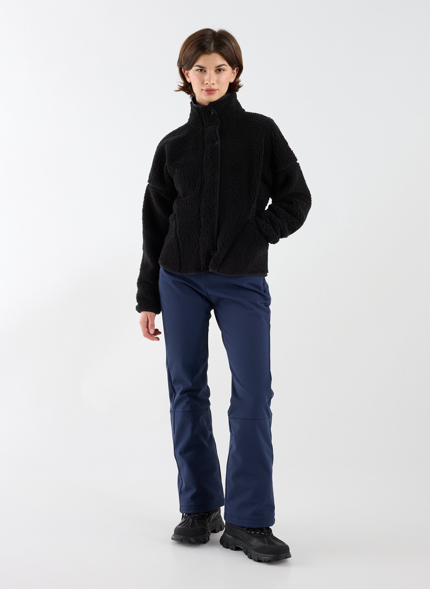 Veste de ski polaire AllTrack Snap à col montant ROSSIGNOL Noir