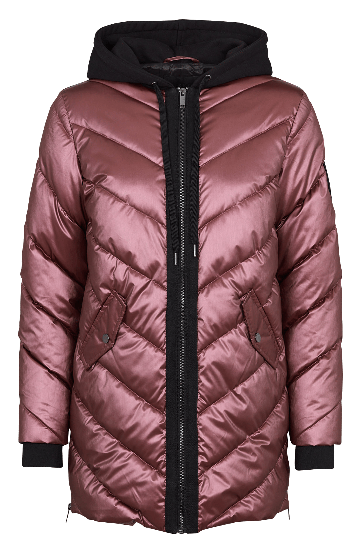 Doudoune droite matelassée IKKS Marron