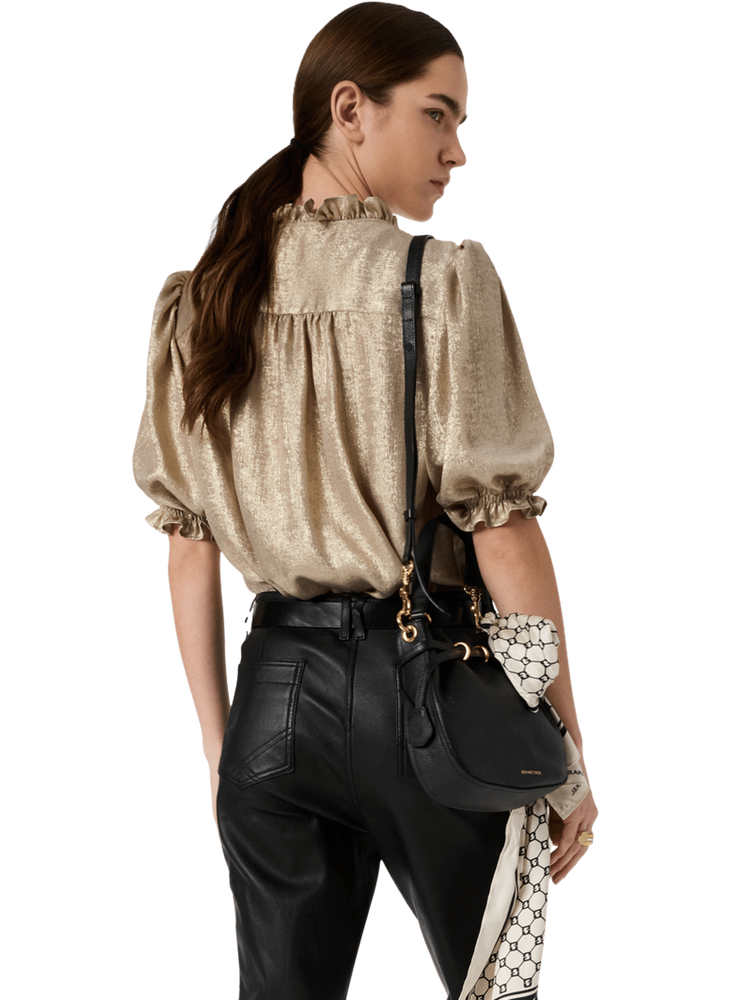 Chemise dorée à volants - ceva GERARD DAREL Doré