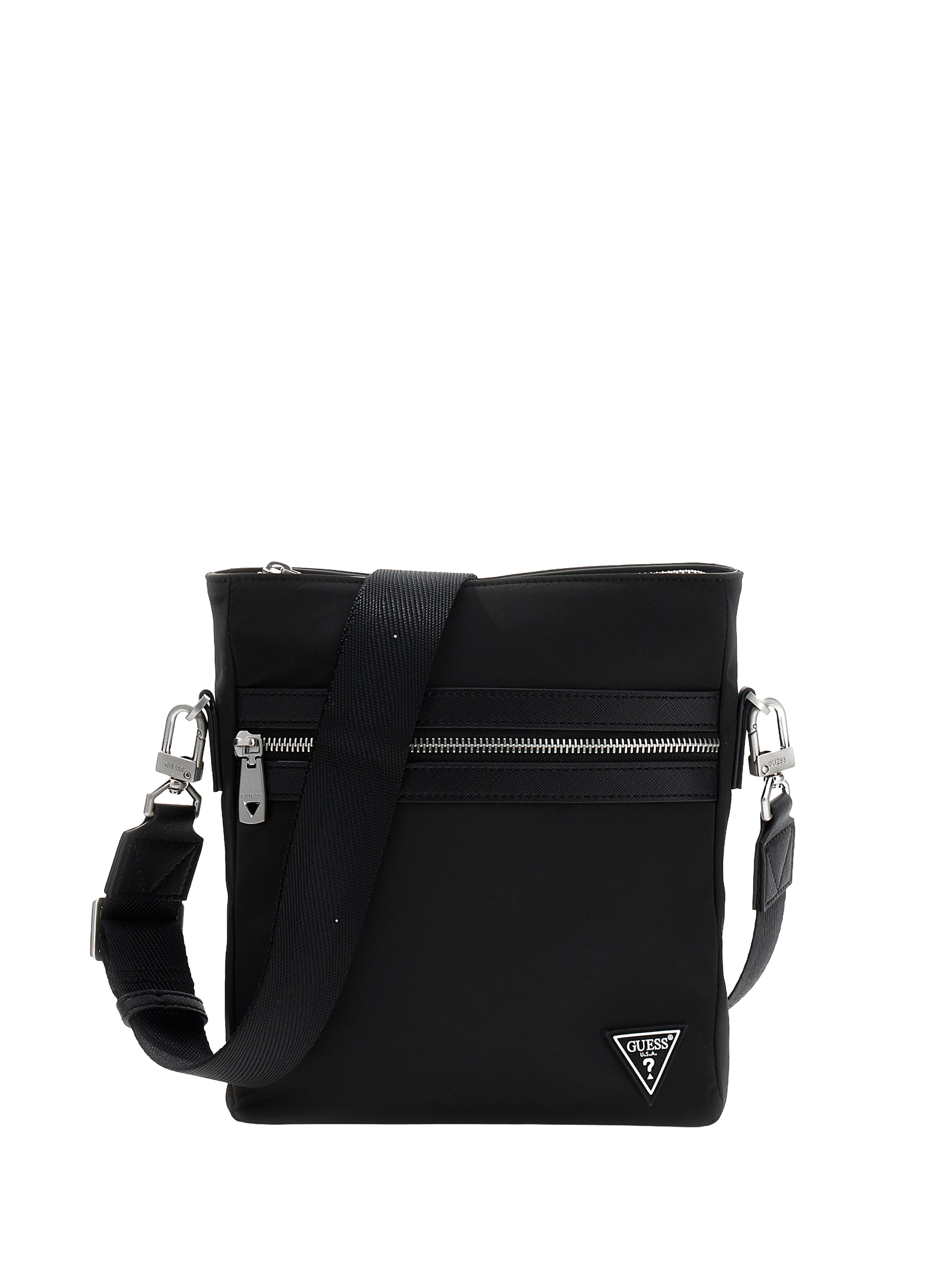 Sacoche zippée à bandoulière GUESS Noir