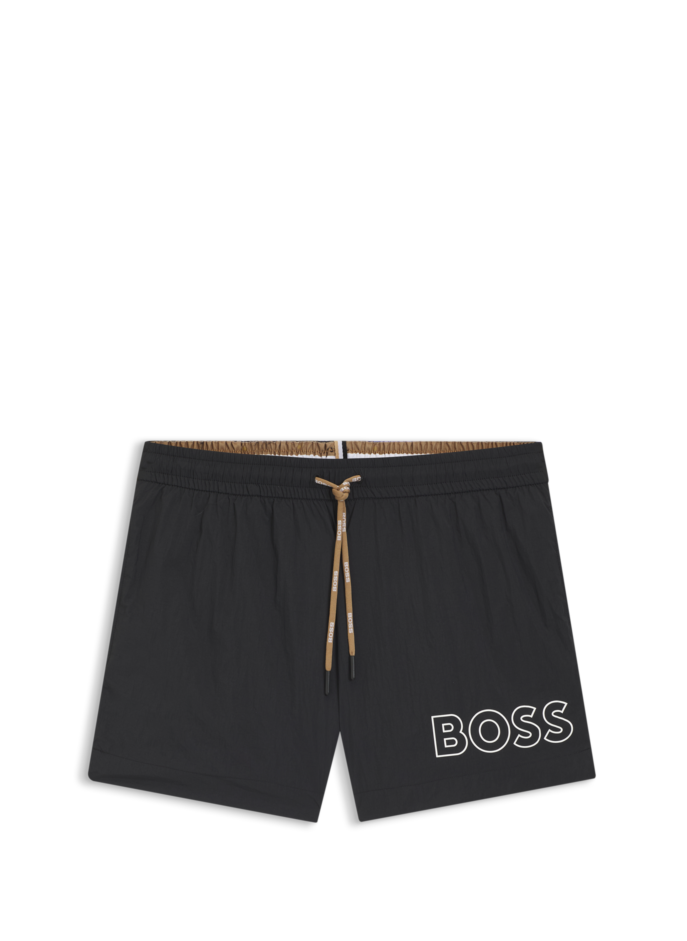 Short de bain à logo HUGO BOSS Noir