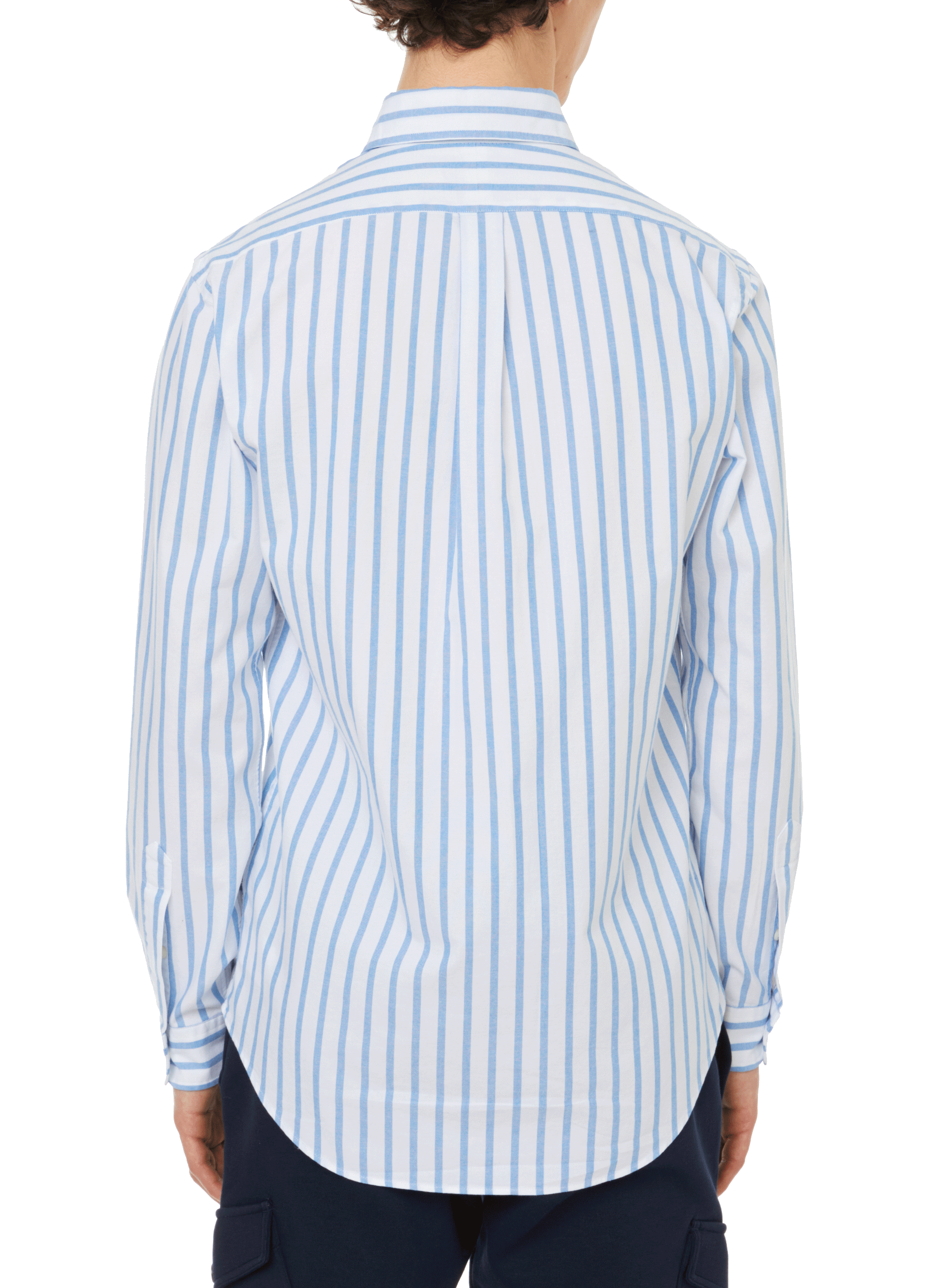 Straight striped cotton shirt POLO RALPH LAUREN Blue