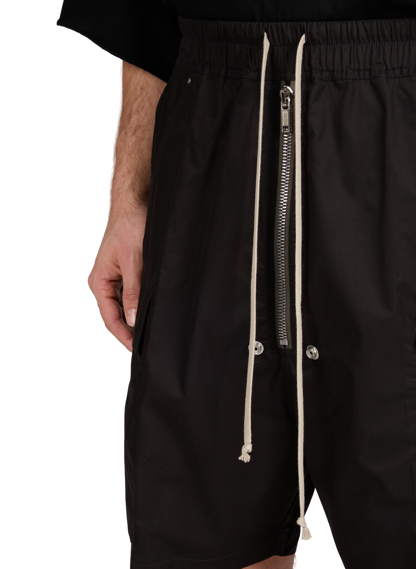 Cotton cargo shorts RICK OWENS Black
