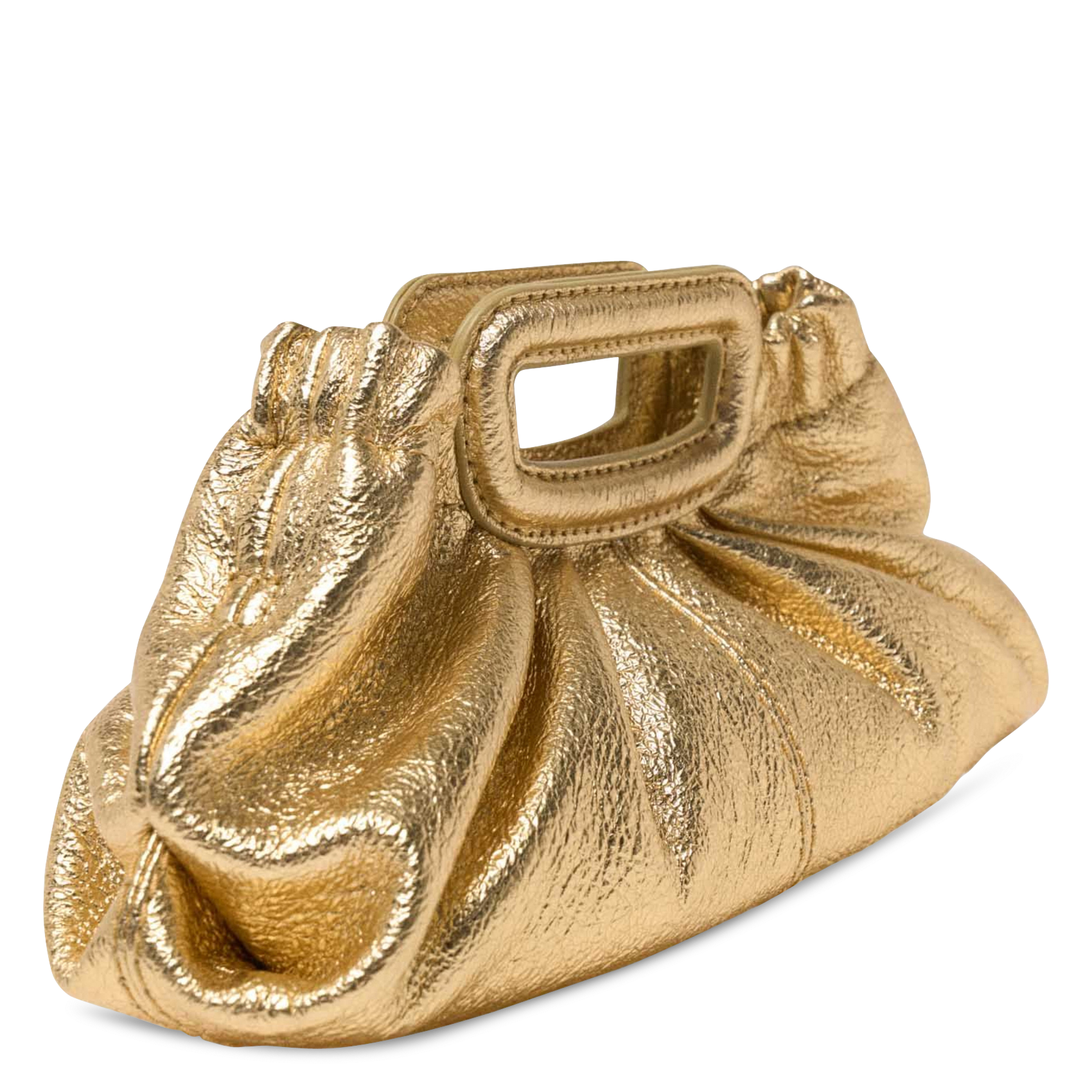 Pochette en cuir MAJE Doré