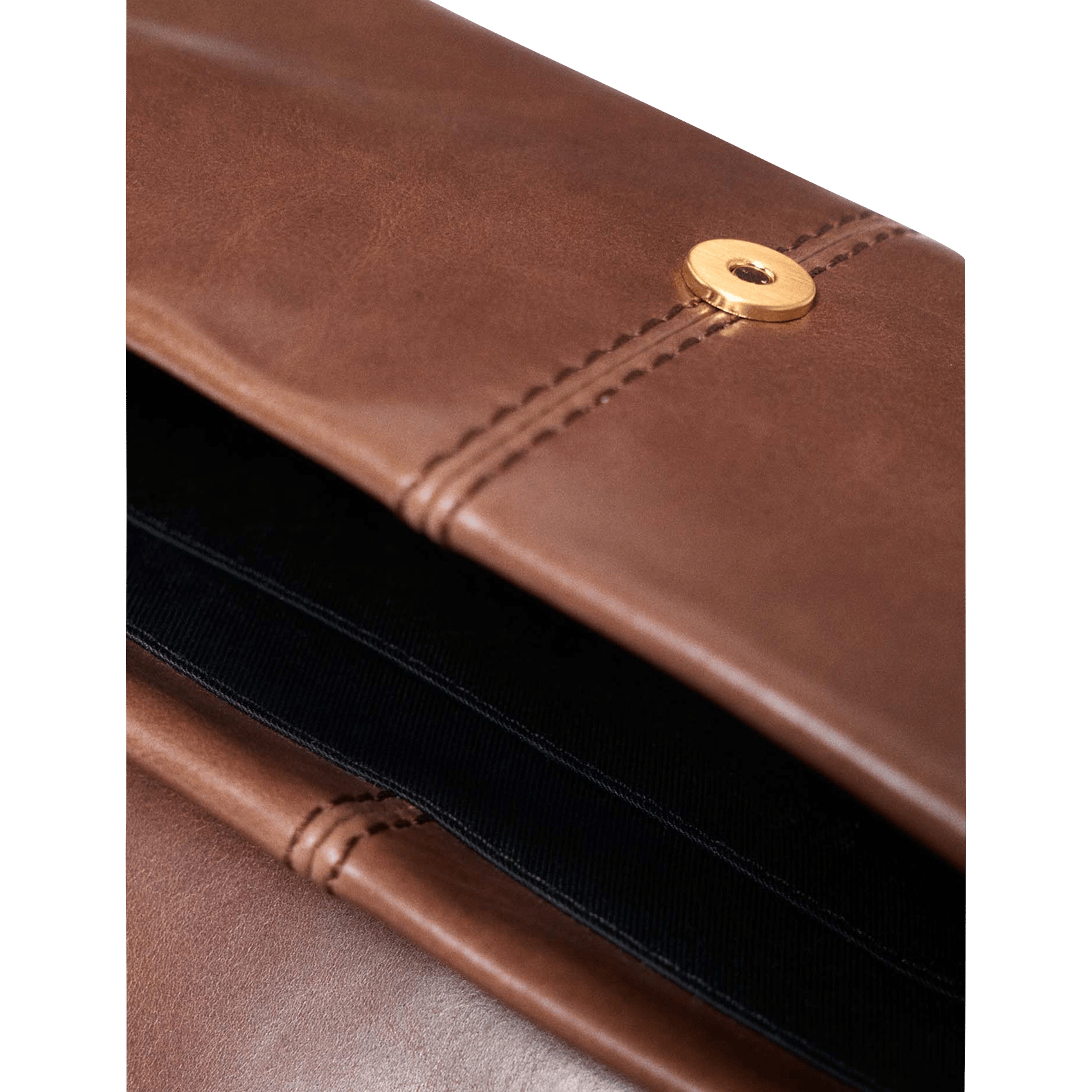 Sac bandoulière à rabat en cuir miss m MAJE Marron