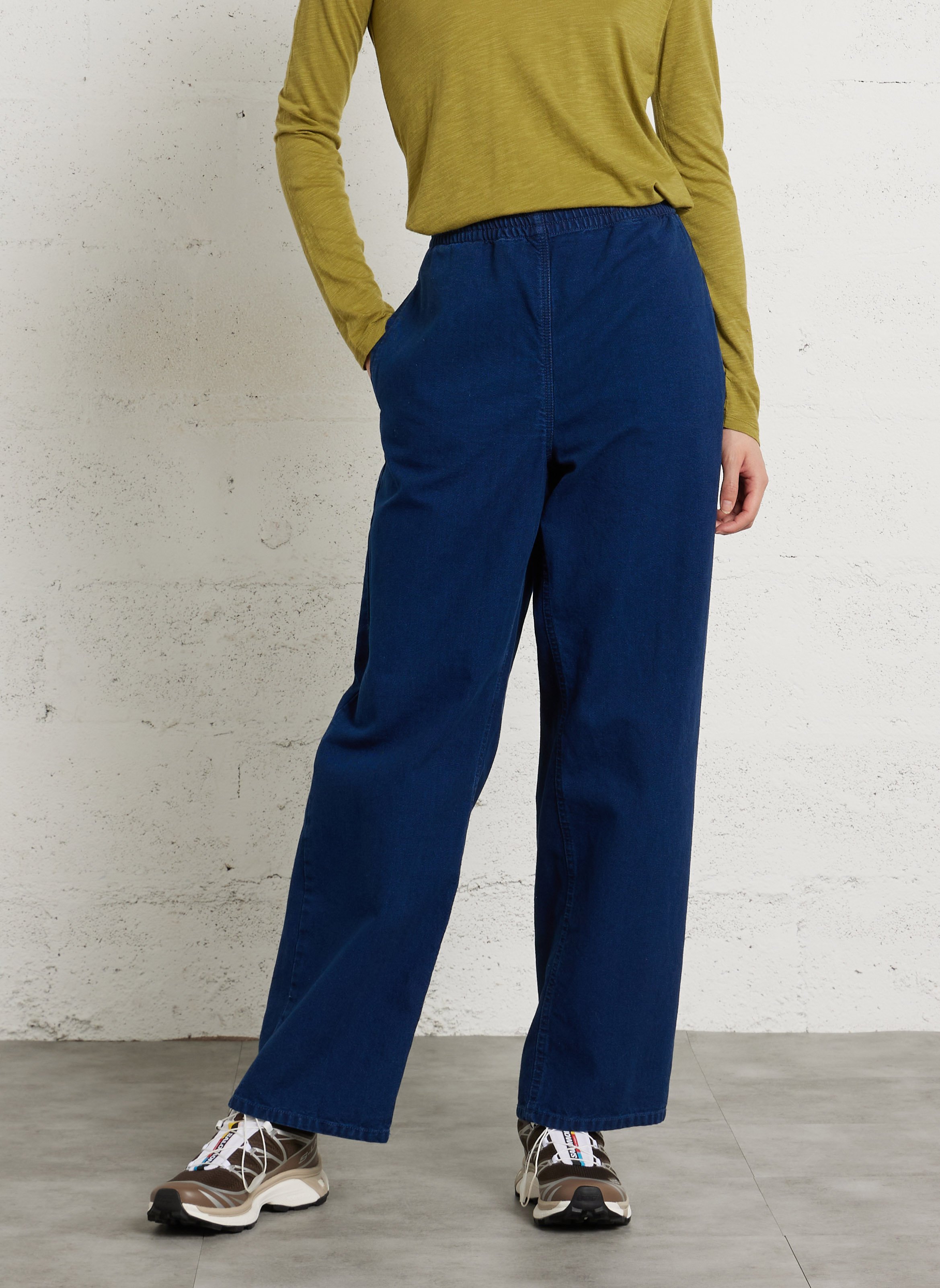 Pantalon droit en denim comow AMERICAN VINTAGE Bleu