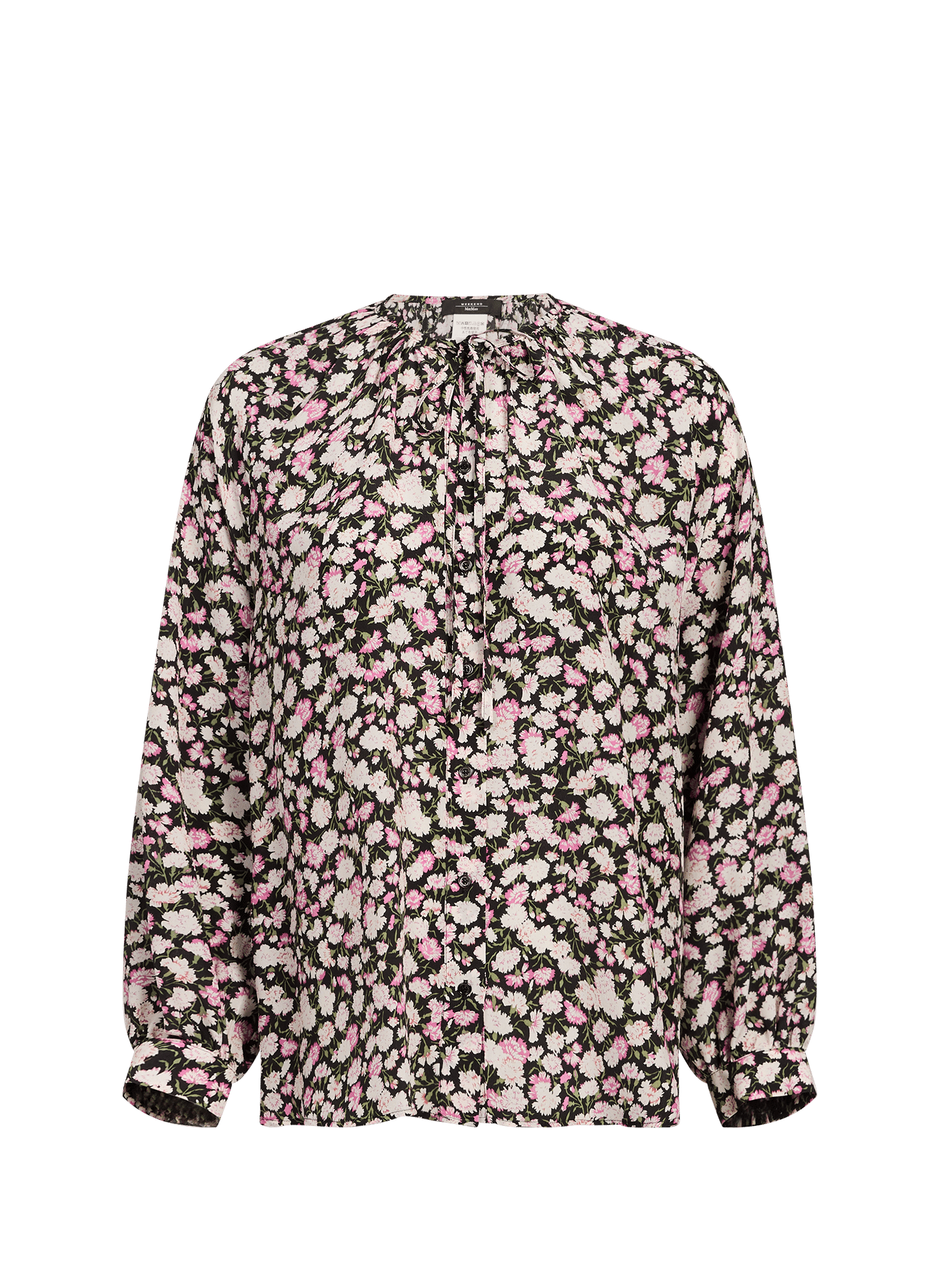 Chemise à fleurs en soie MAX MARA WEEK END Rose