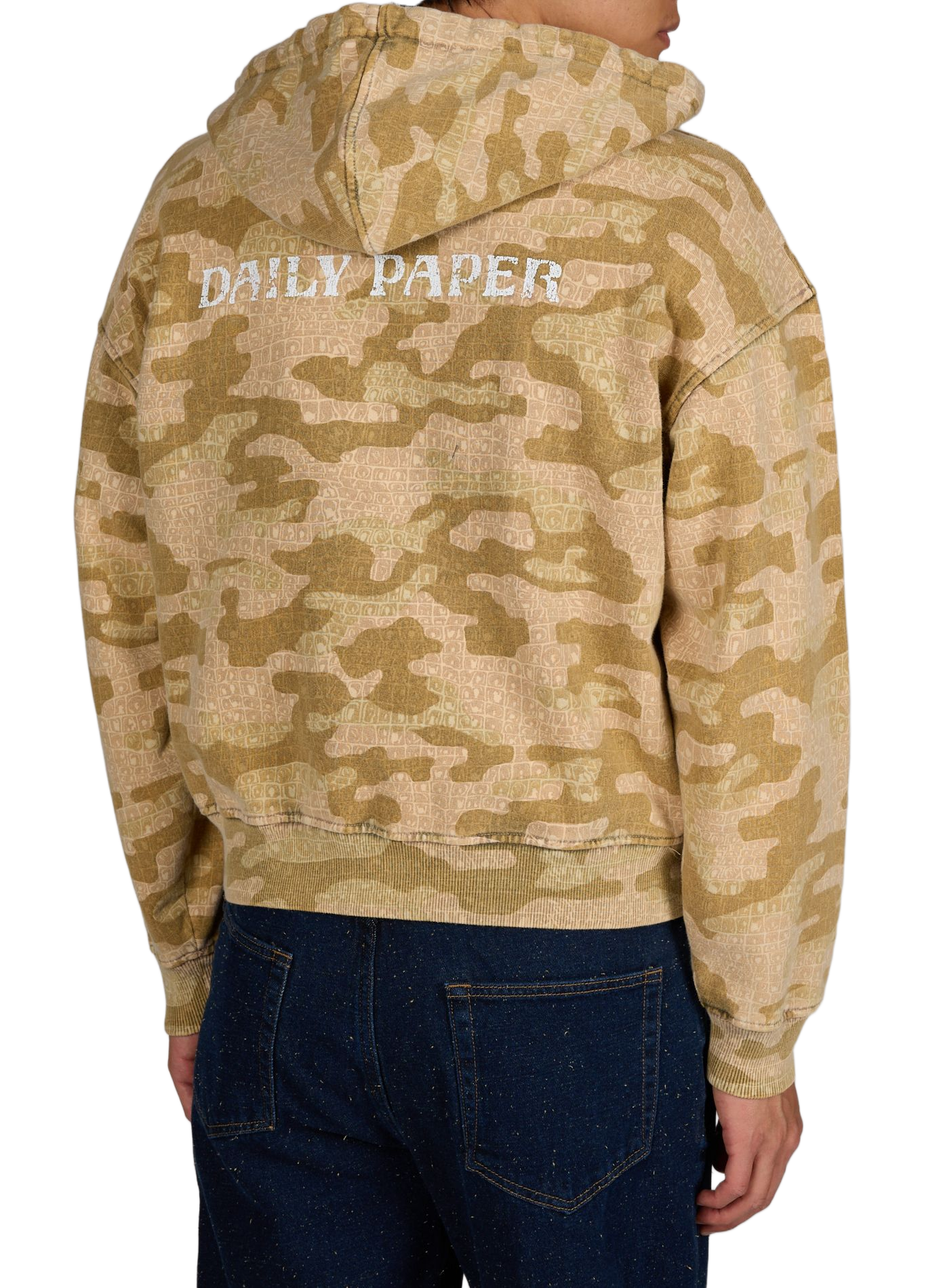 Printed zip-up hoodie DAILY PAPER Grey