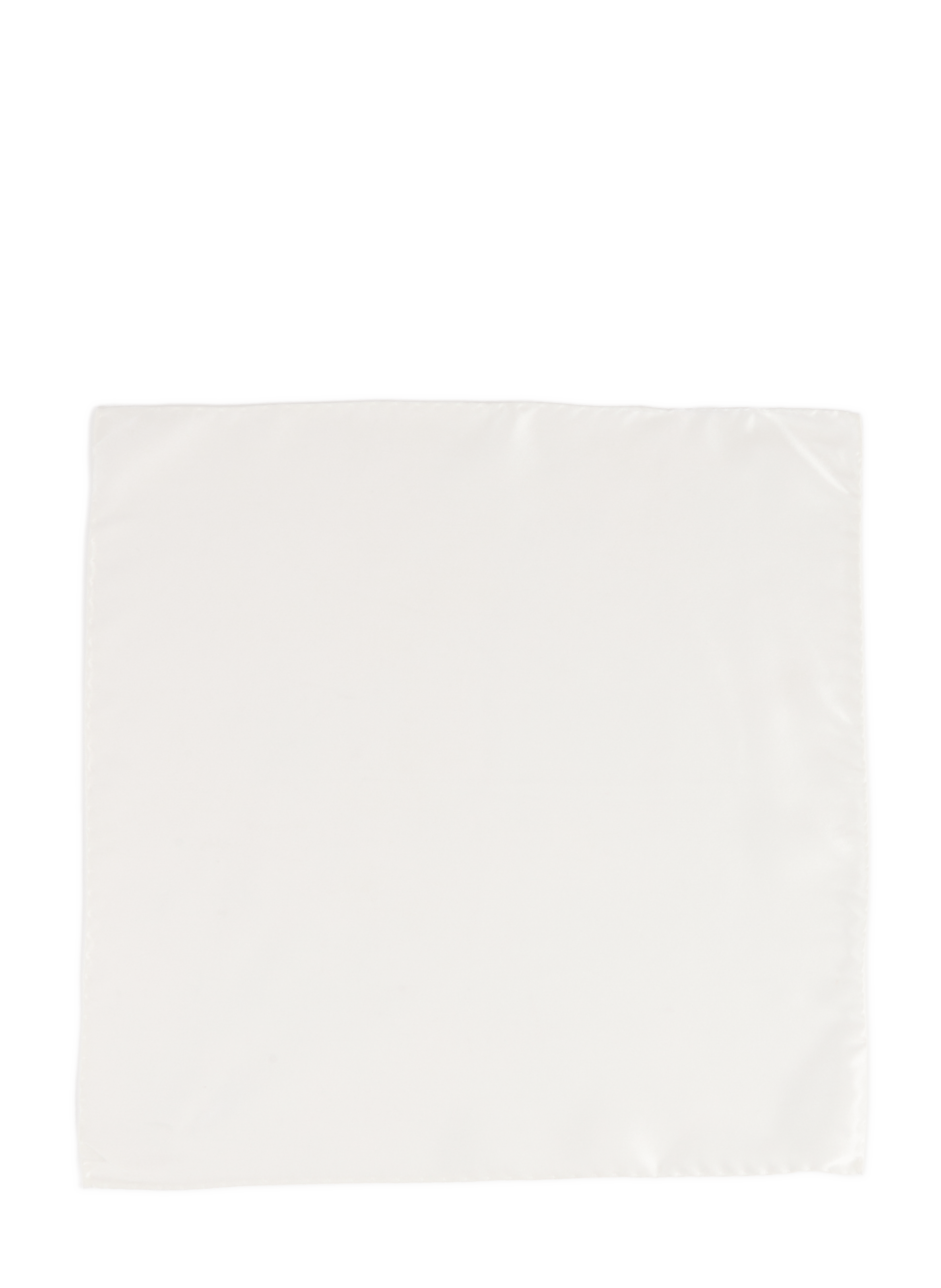 Pochette de costume satinée en soie ETON Beige