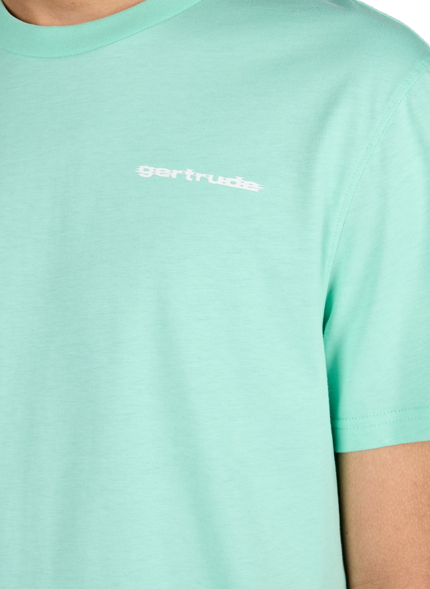 Straight logo t-shirt GERTRUDE ET GASTON Green