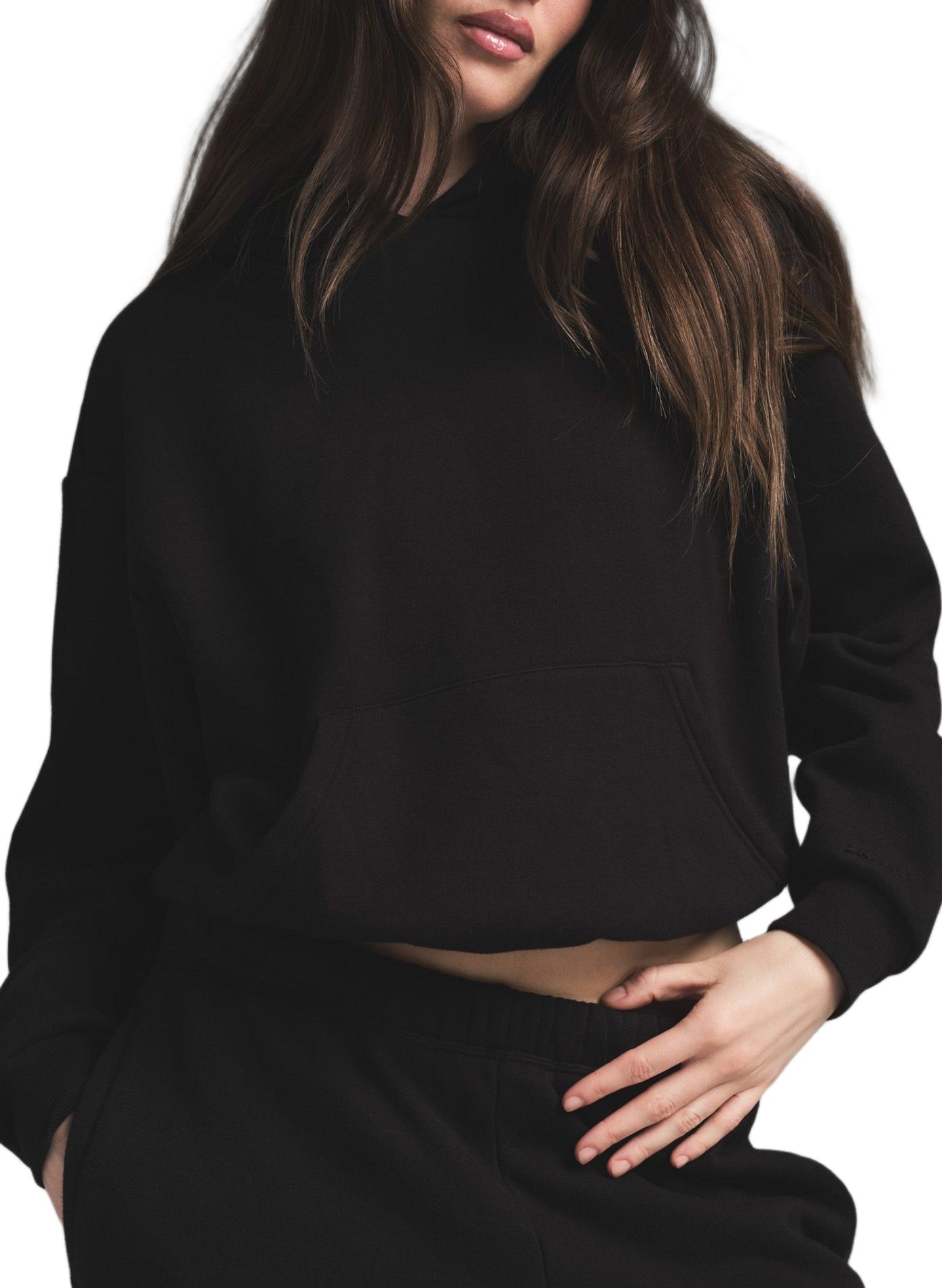 Cotton Blend Hoodie SKIMS Black