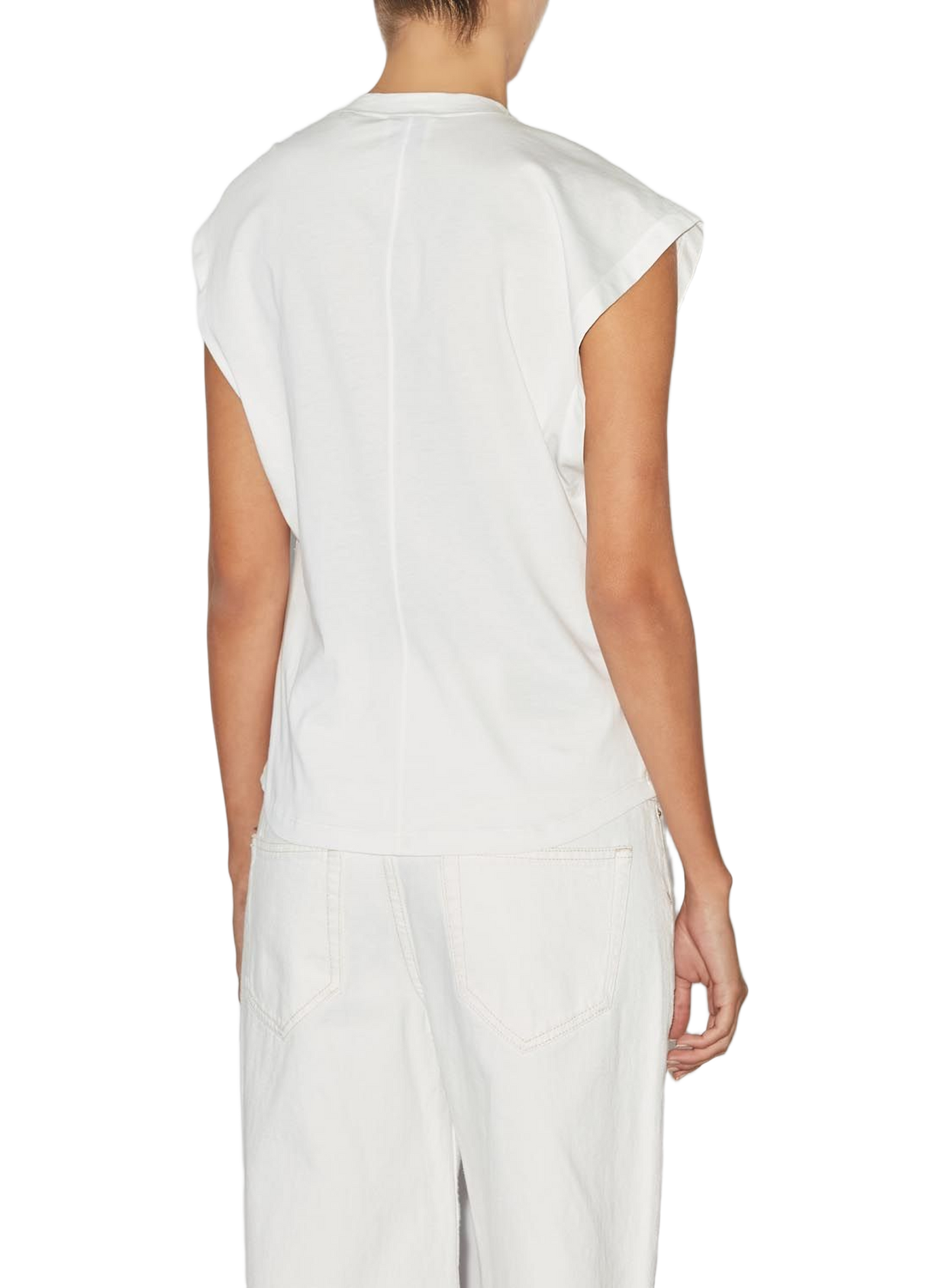 Asymmetrical Nayda cotton T-shirt ISABEL MARANT White