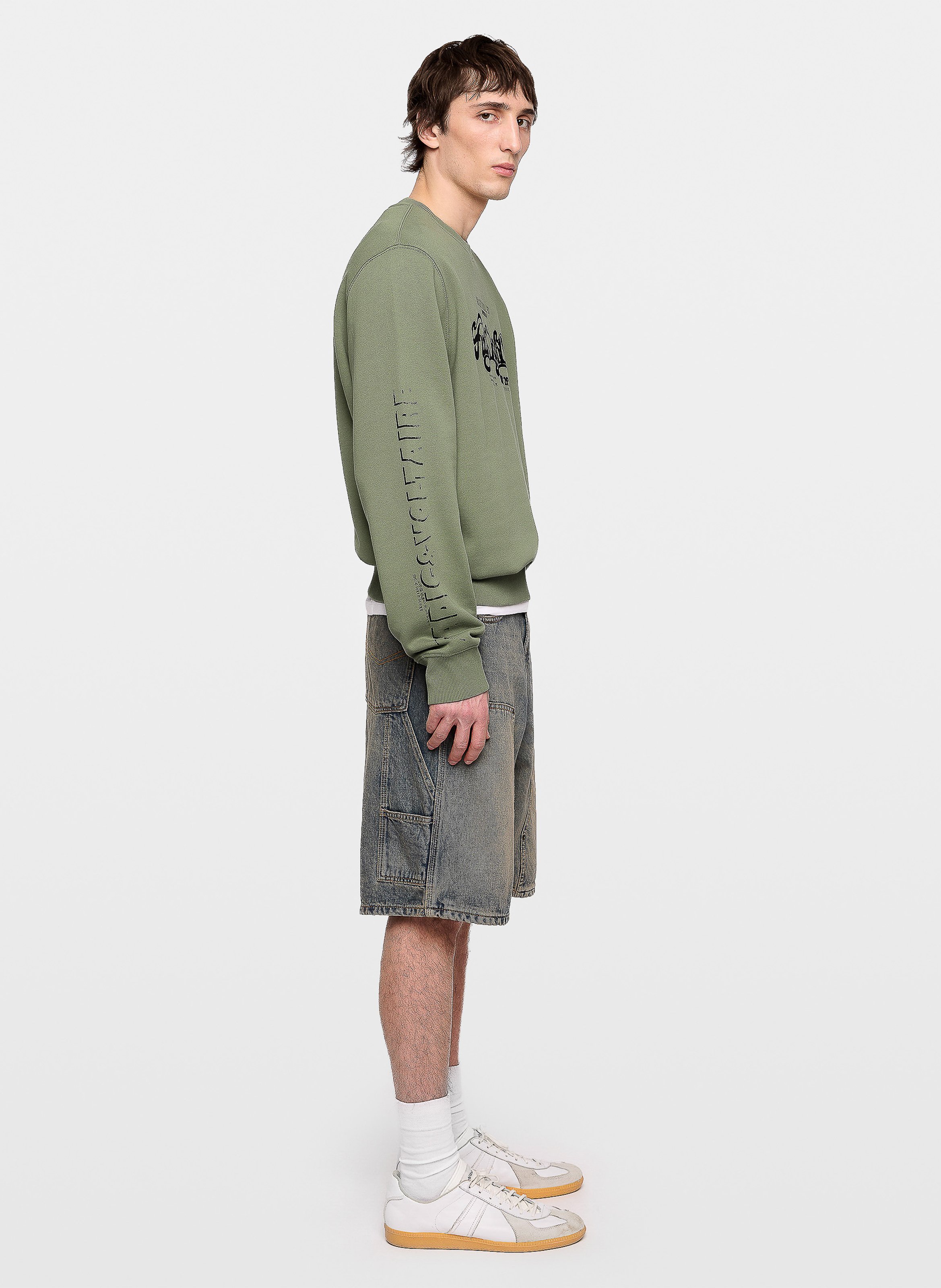 Sweat col rond en coton bio aime ZADIG&VOLTAIRE Vert