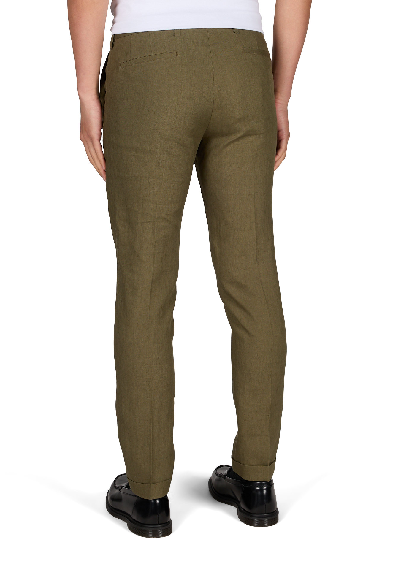 Effen linnen broek PAUL SMITH Beige