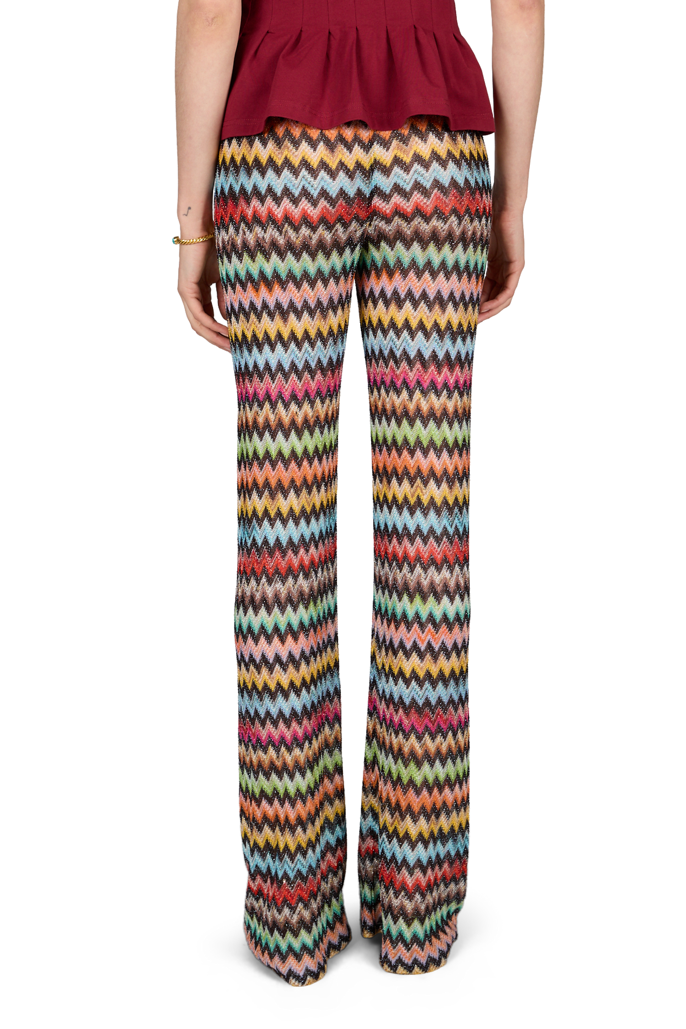 Shiny Striped Knit Beach Pants MISSONI Multicolour