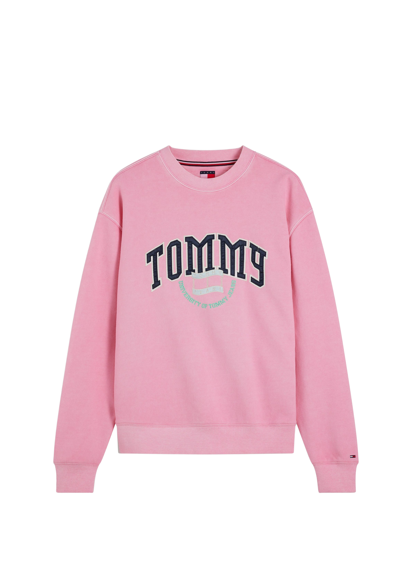 Sweat oversize en coton TOMMY HILFIGER Rose