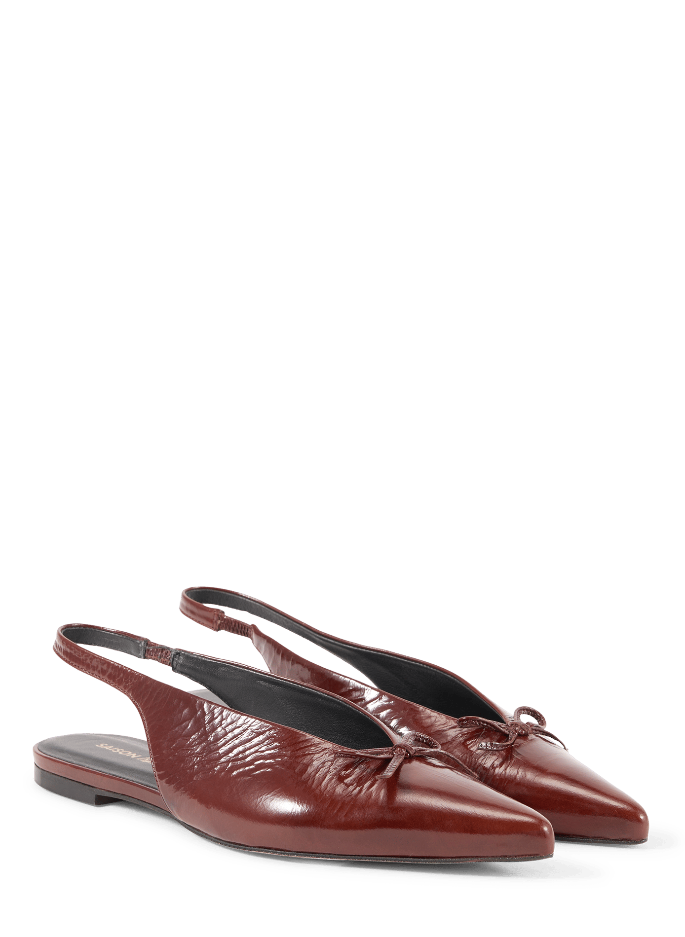 Slingbacks in patent leather SAISON 1865 Red