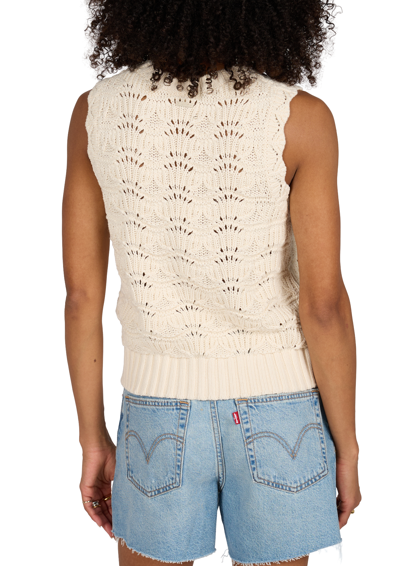 Oberteil aus Baumwollstrick LEVI'S Weiss