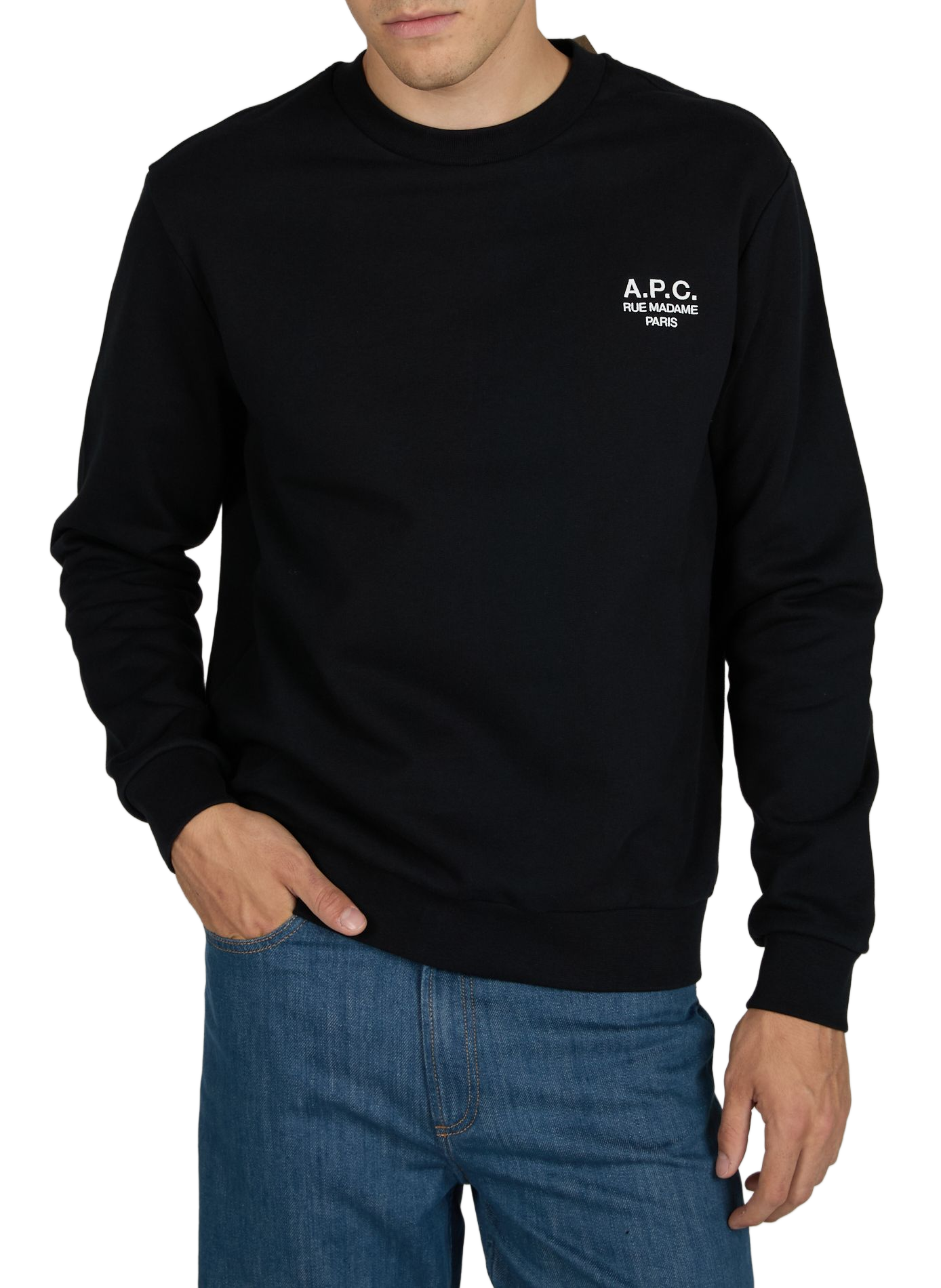 Sweat col rond  A.P.C. Noir