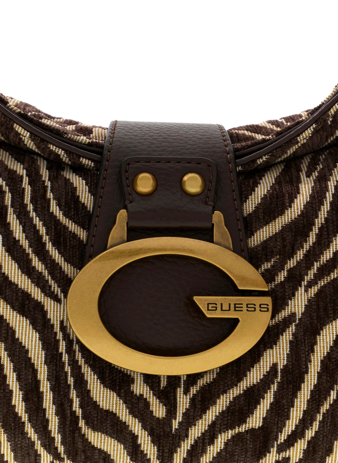 Tasche im Baguette-Stil mit Muster GUESS Braun