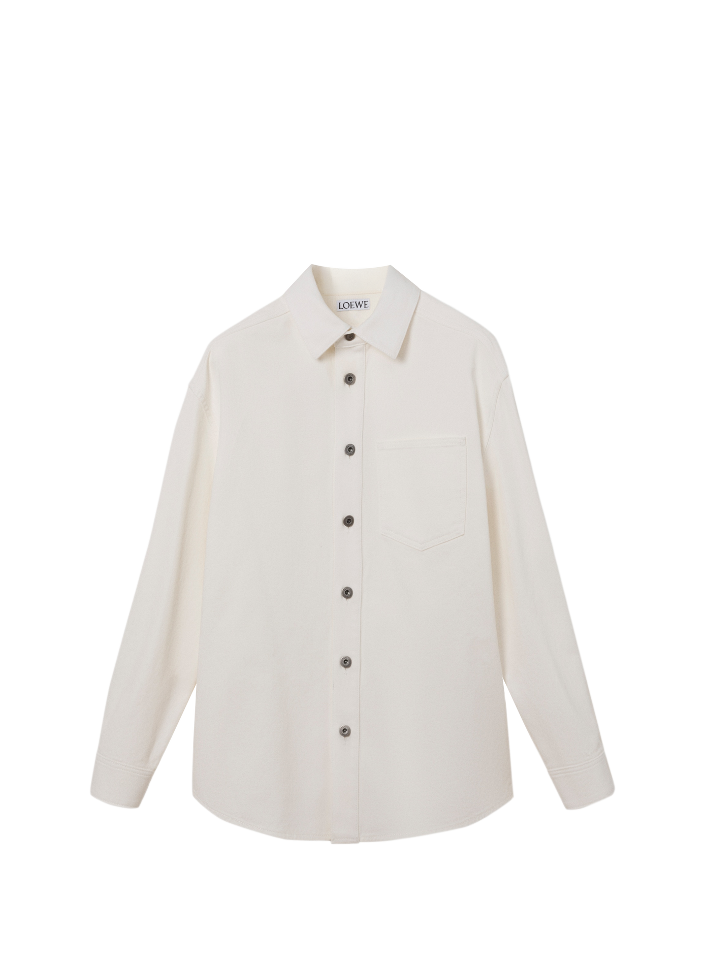 Anagram denim and cotton blend overshirt LOEWE White