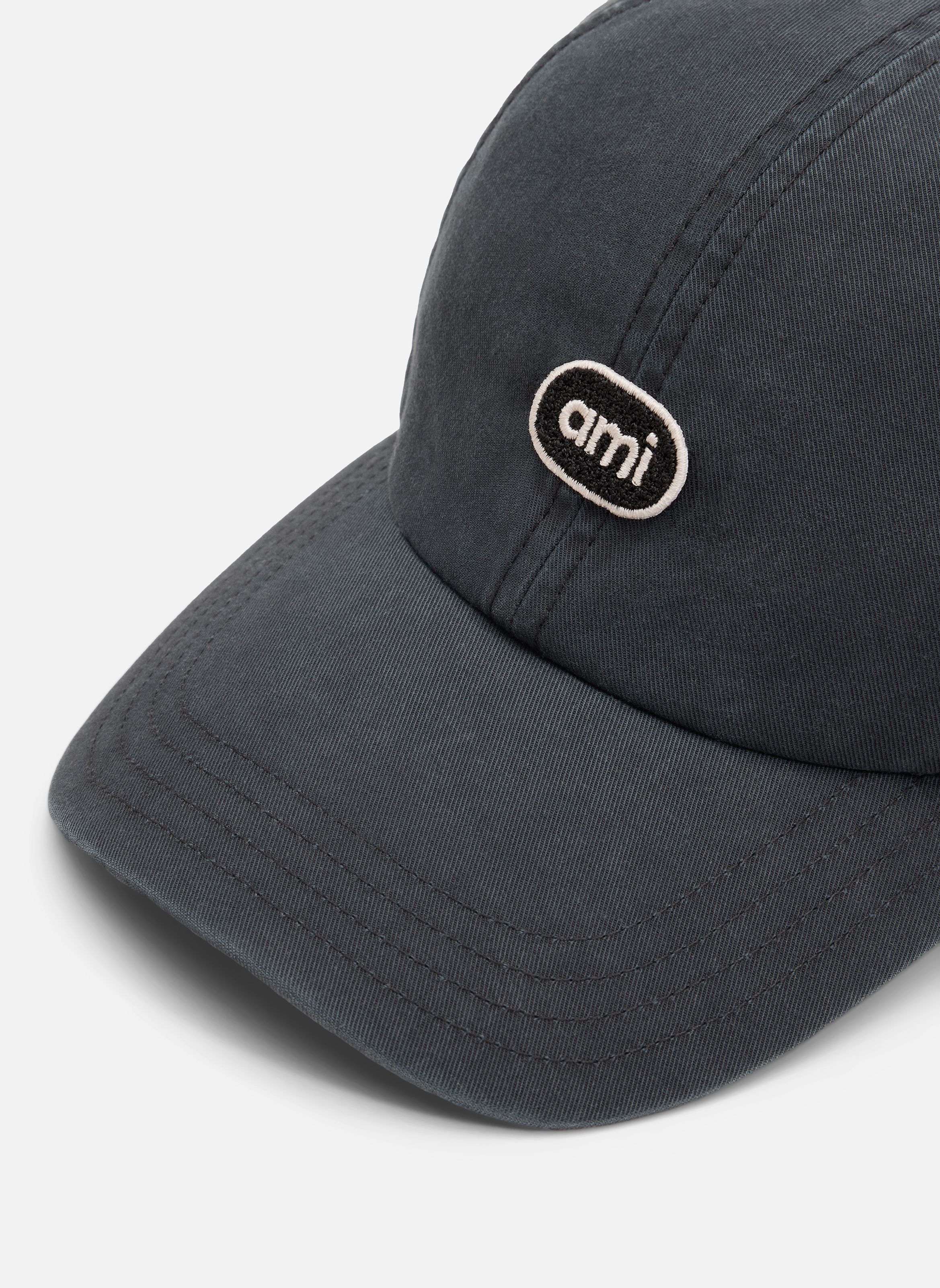 Casquette unisexe en coton patch ami AMI PARIS Noir