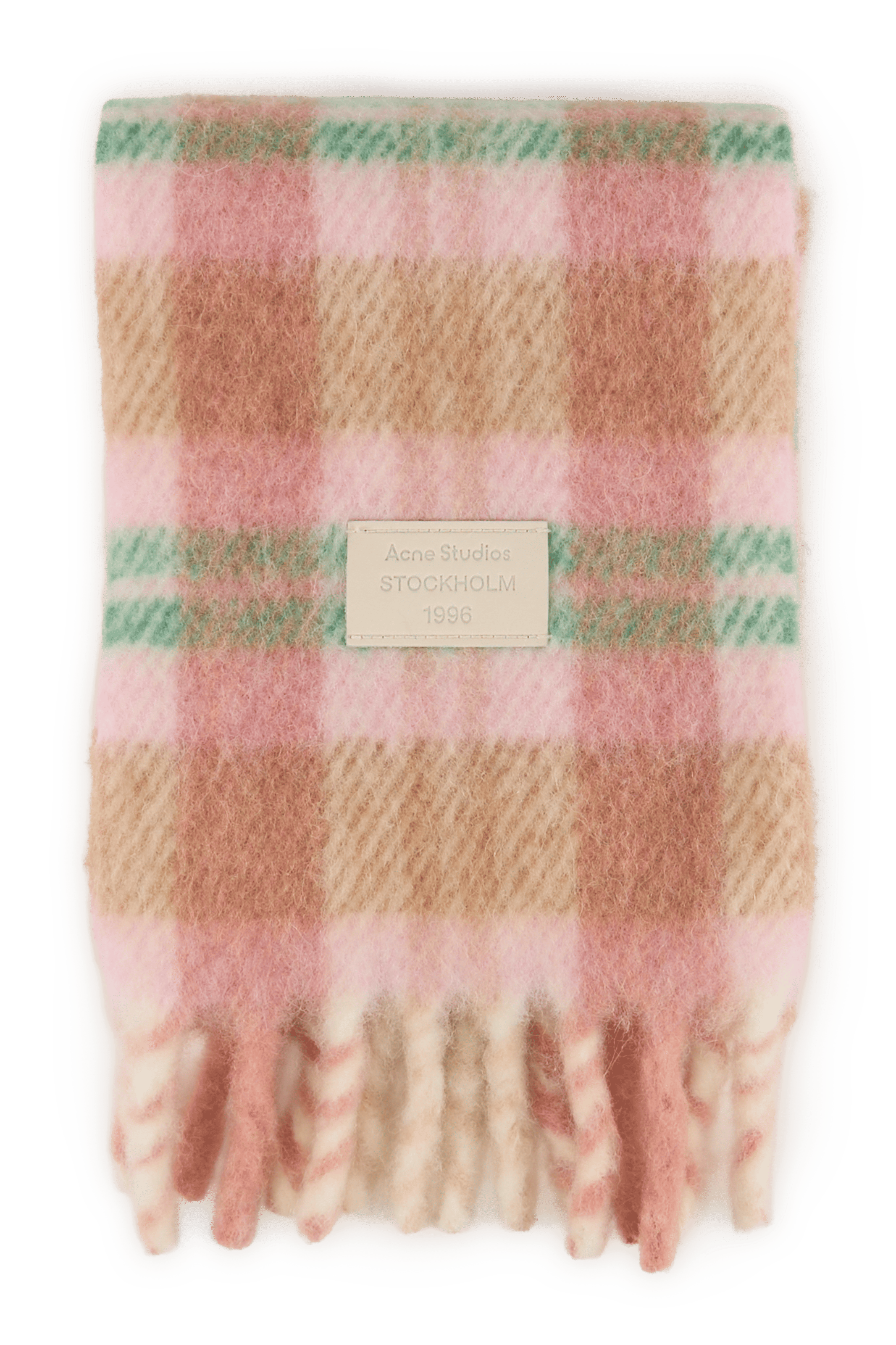 Gemengde wollen sjaal ACNE STUDIOS Roze