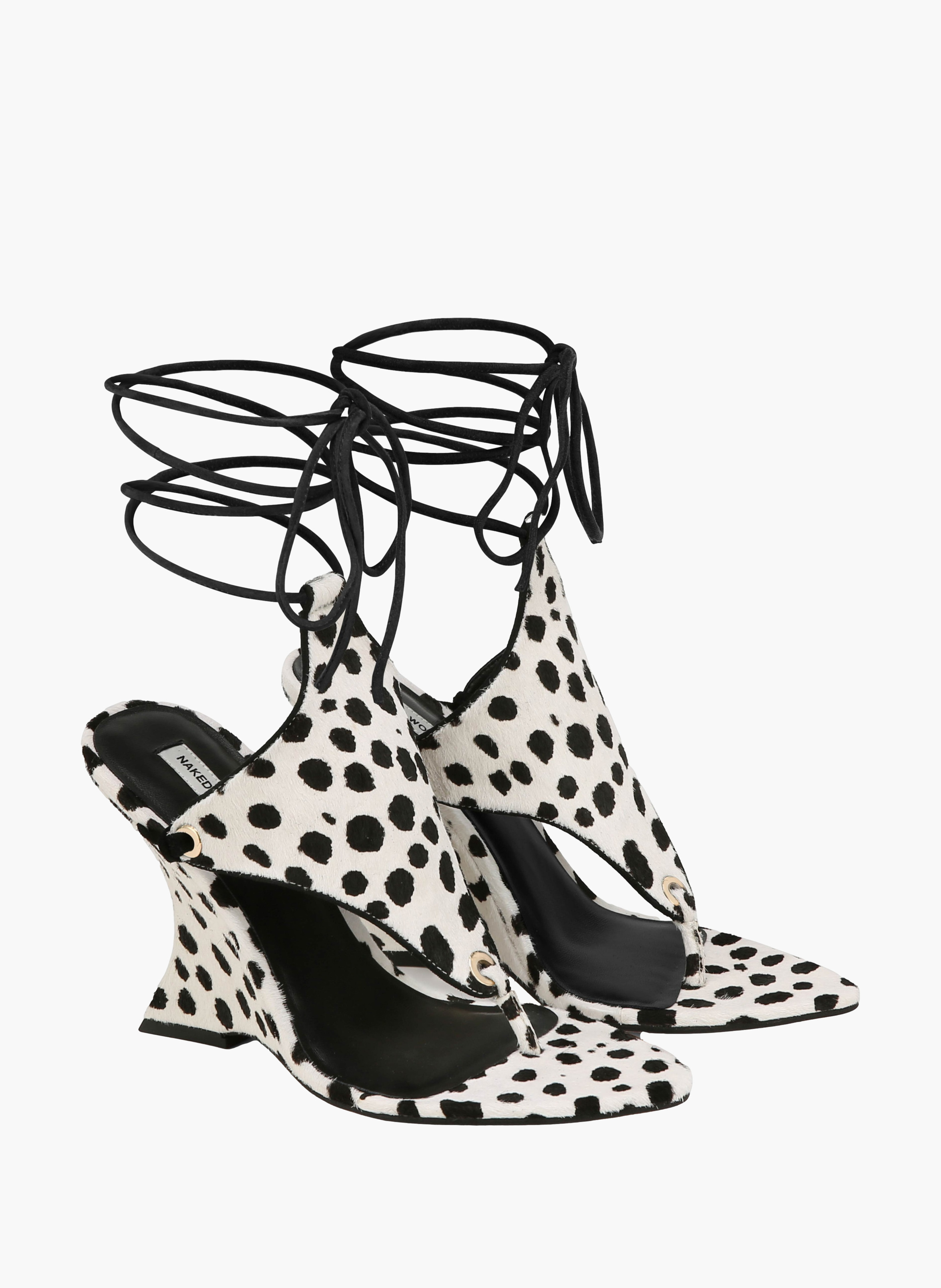 Chaussures à talons rampage en cuir poulain NAKED WOLFE Multicolore