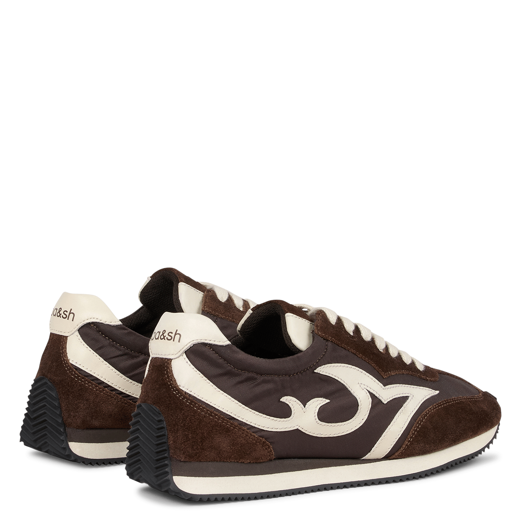 Lage vetersneakers van Constella-leer BA&SH Bruin