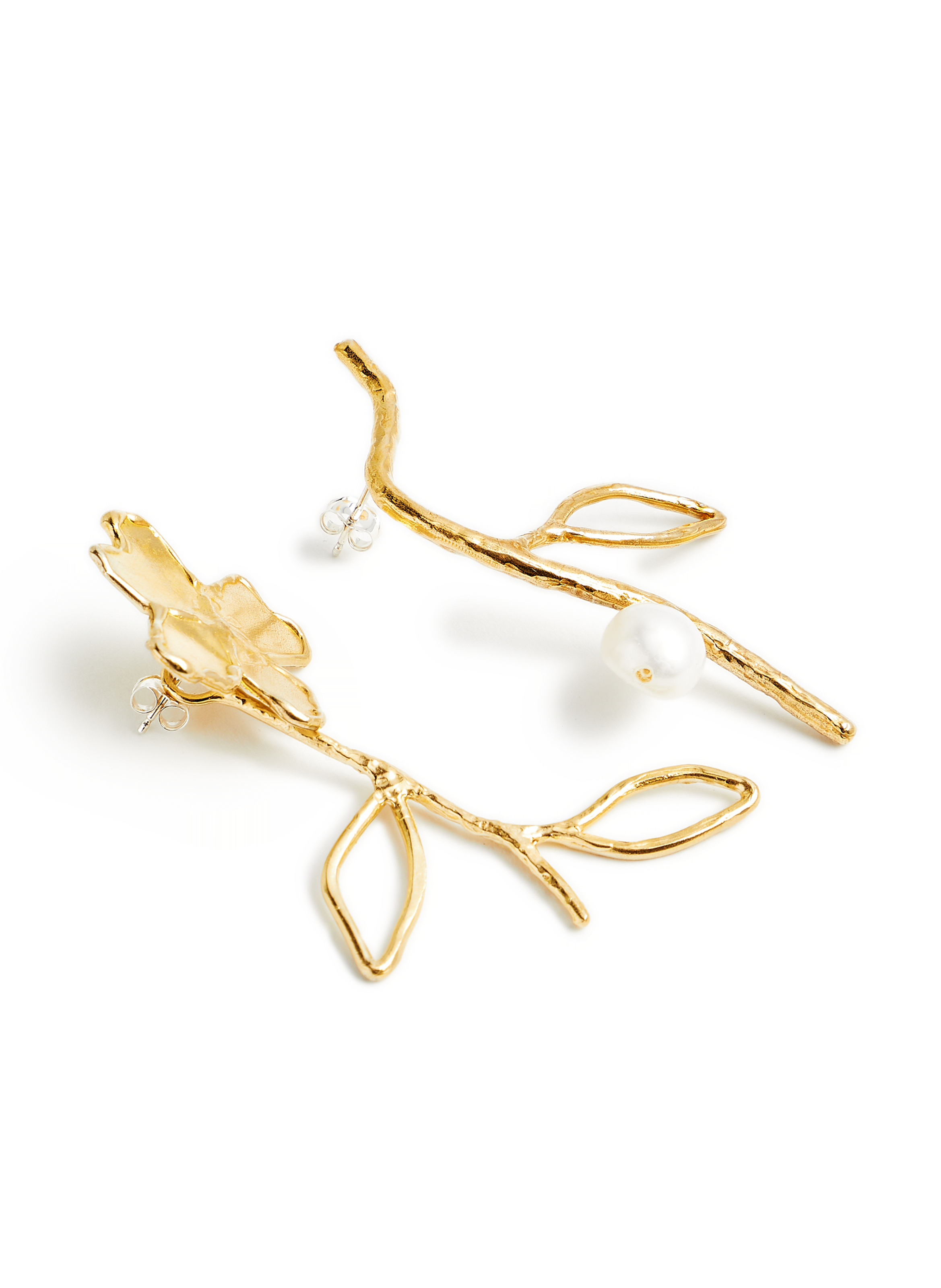 Boucles d'oreille Pétales et Branches