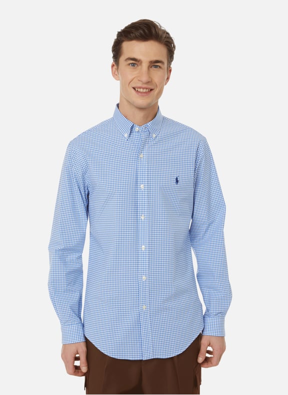 Chemise slim en coton Bleu by POLO RALPH LAUREN POLO RALPH LAUREN Chemise slim en coton Bleu