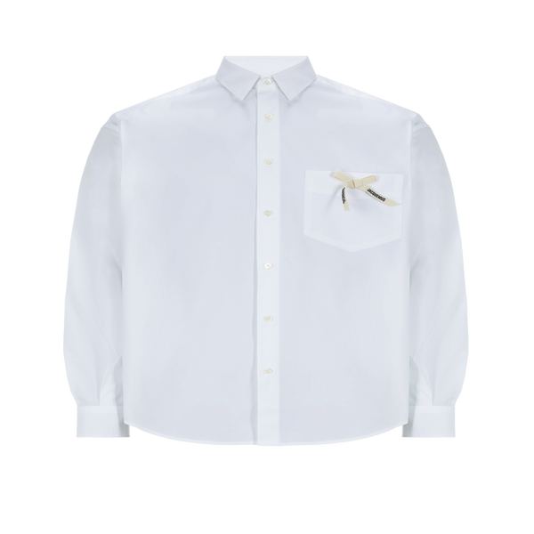 Shop Jacquemus The Simon Shirt In White