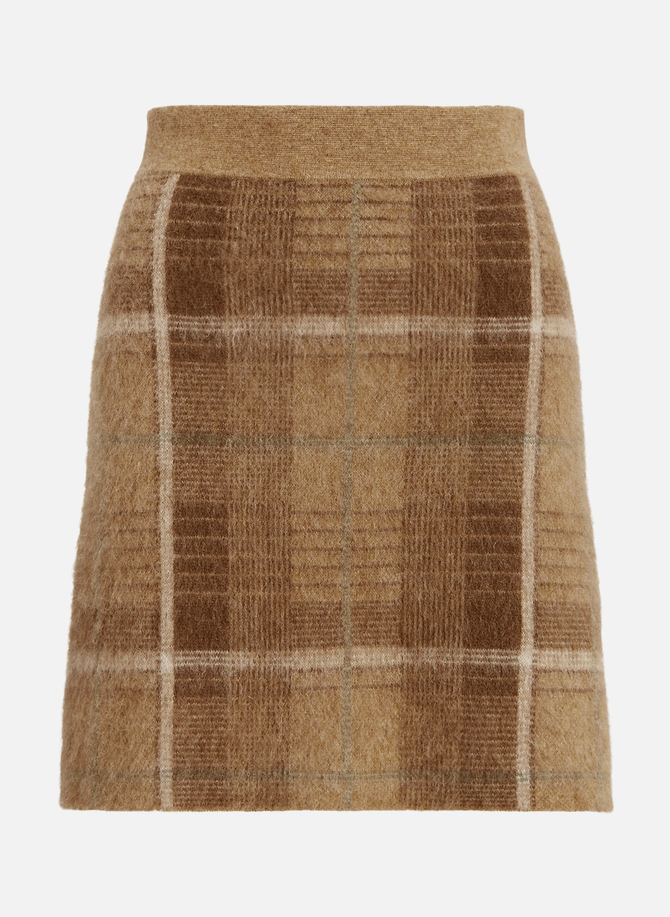 Alpaca-blend tartan mini skirt POLO RALPH LAUREN