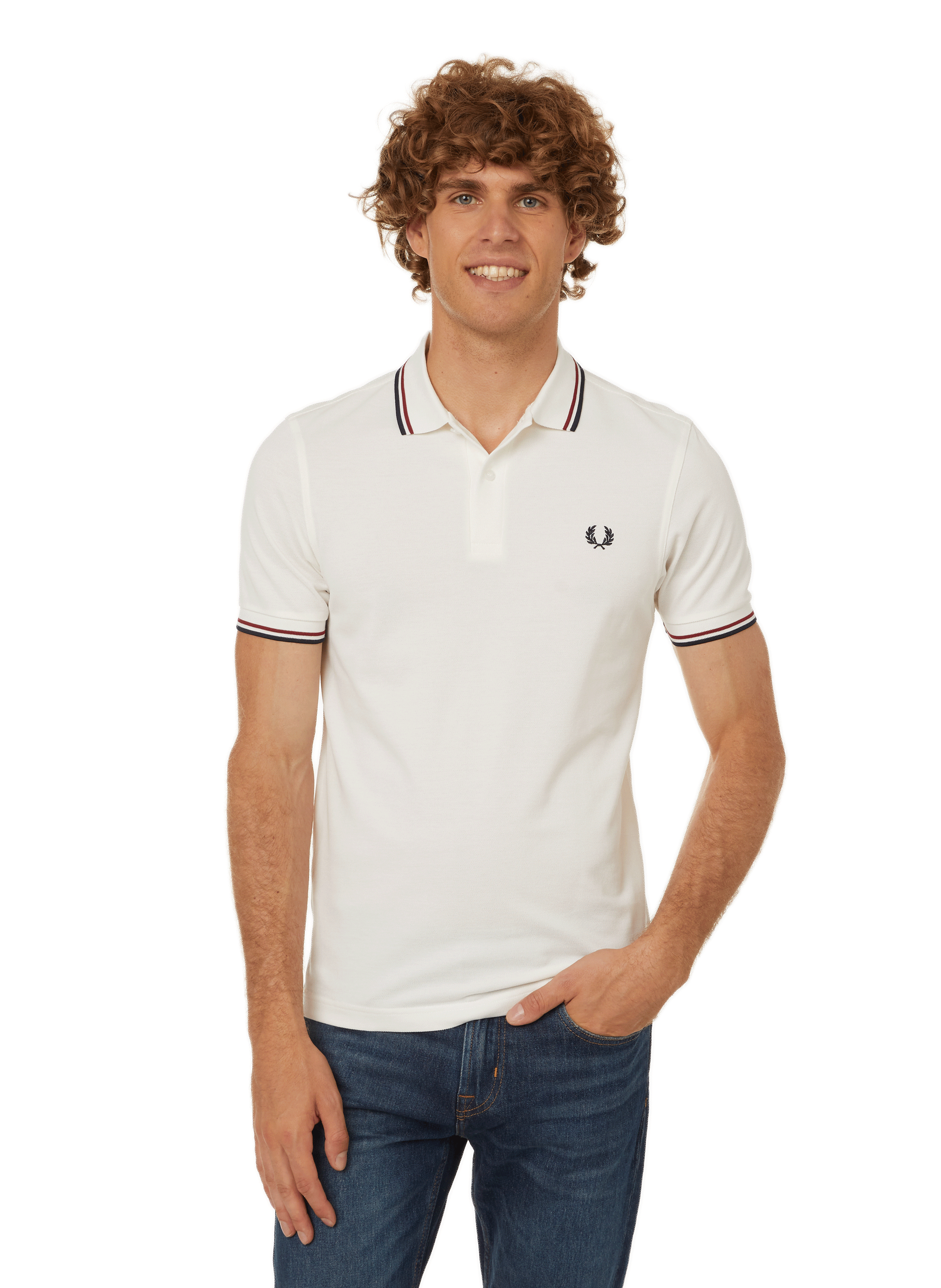 Cotton piqué polo shirt FRED PERRY White