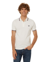 FRED PERRY SNWHT/BRED/NVY Blanc