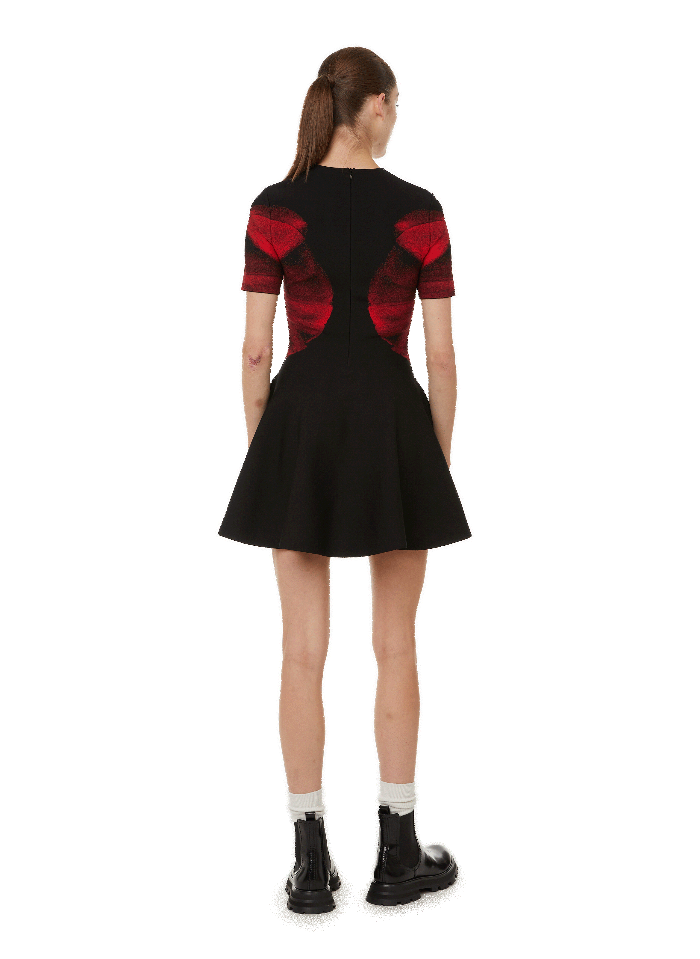 Robe motif orchidée Multicolore